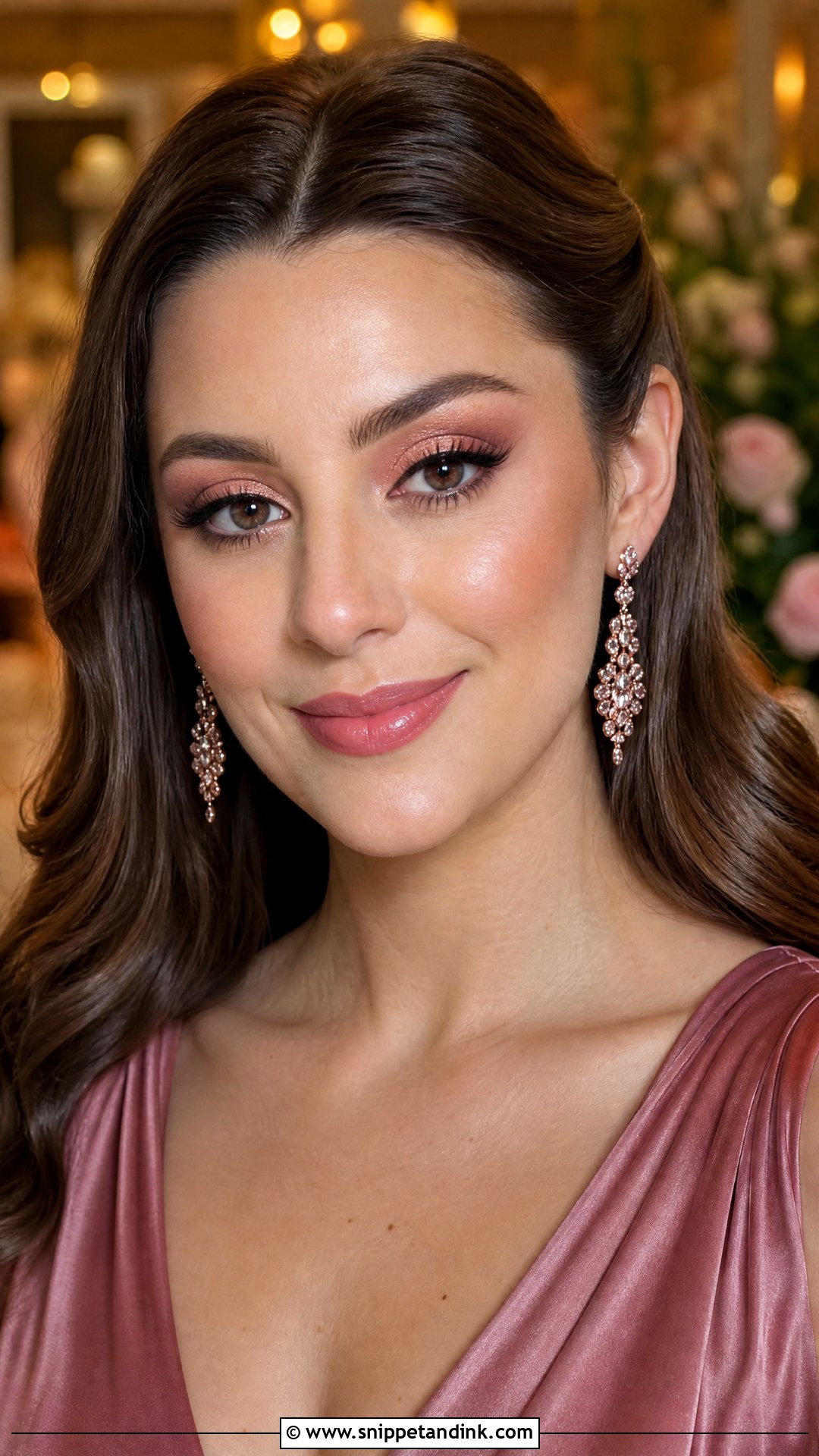 Rose Gold Wedding Guest Makeup - Snippet and Ink - 20 Easy Makeup for Wedding Guest Ideas