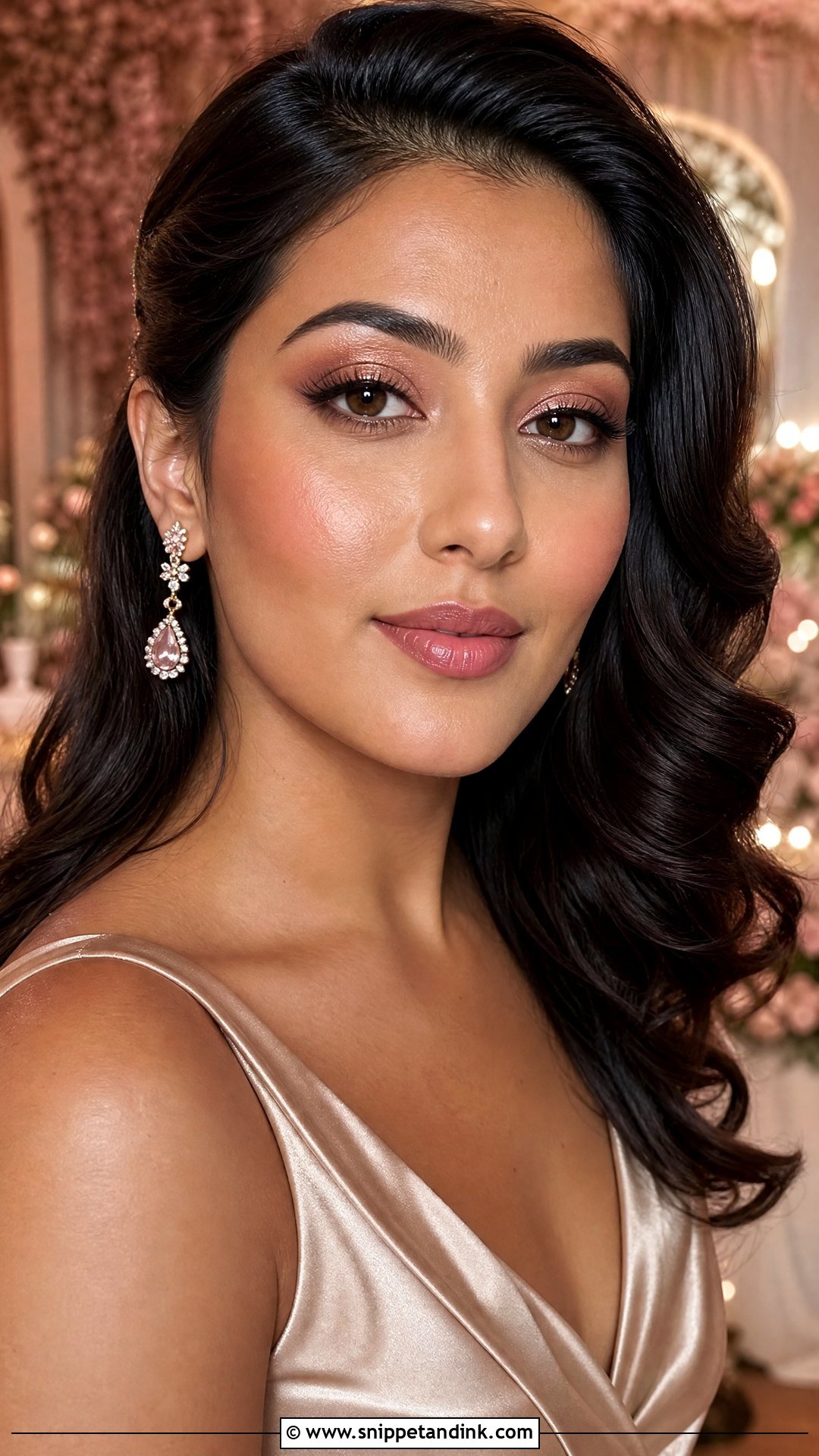 Rose Gold Wedding Guest Makeup - Snippet and Ink - 20 Soft Wedding Guest Makeup Ideas