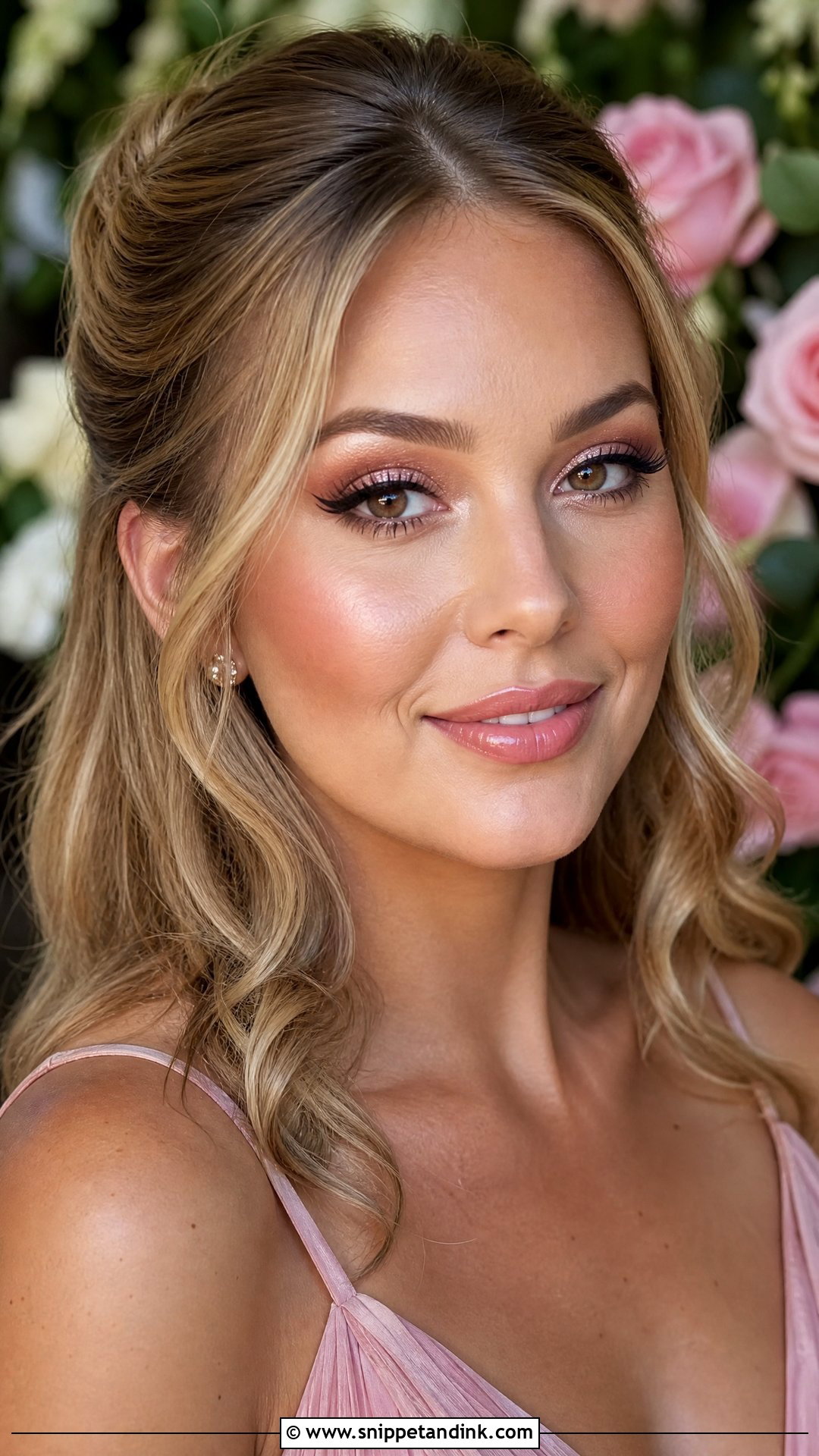 Rose Gold Wedding Guest Makeup For Brown Eyes - Snippet and Ink - 30 Wedding Guest Makeup for Brown Eyes