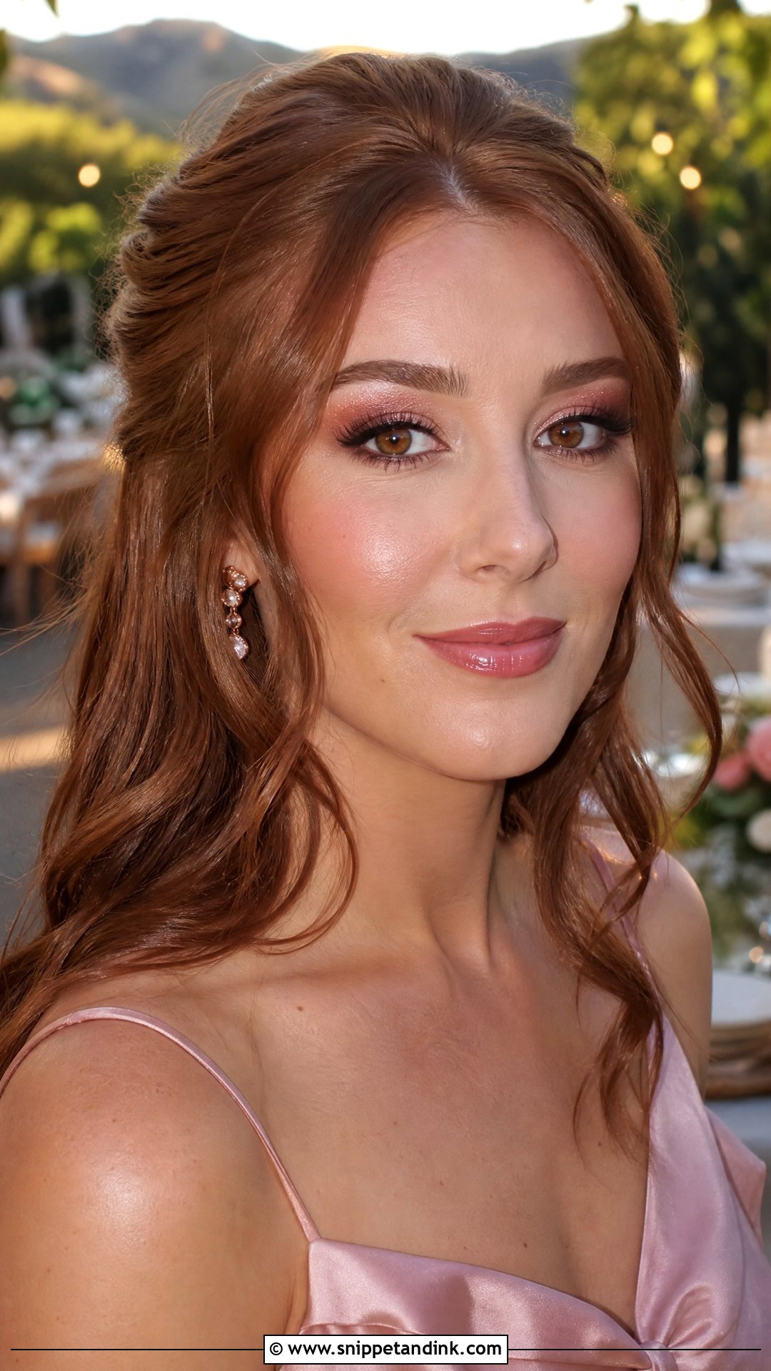 Rose Gold Wedding Guest Makeup For Brown Eyes - Snippet and Ink - 20 Summer Wedding Guest Makeup for Brown Eyes