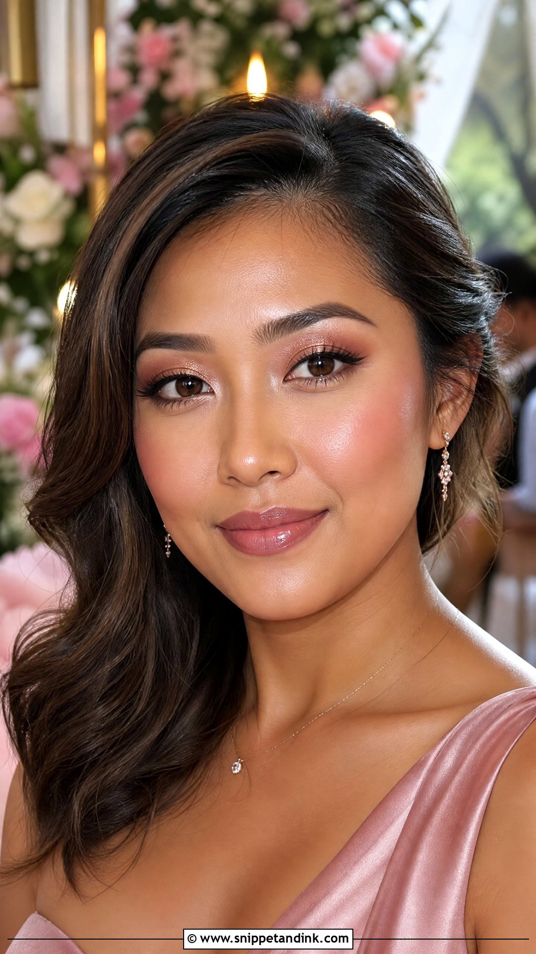 Rose Gold Wedding Guest Makeup - Snippet and Ink - 20 Bridal Guest Makeup Ideas