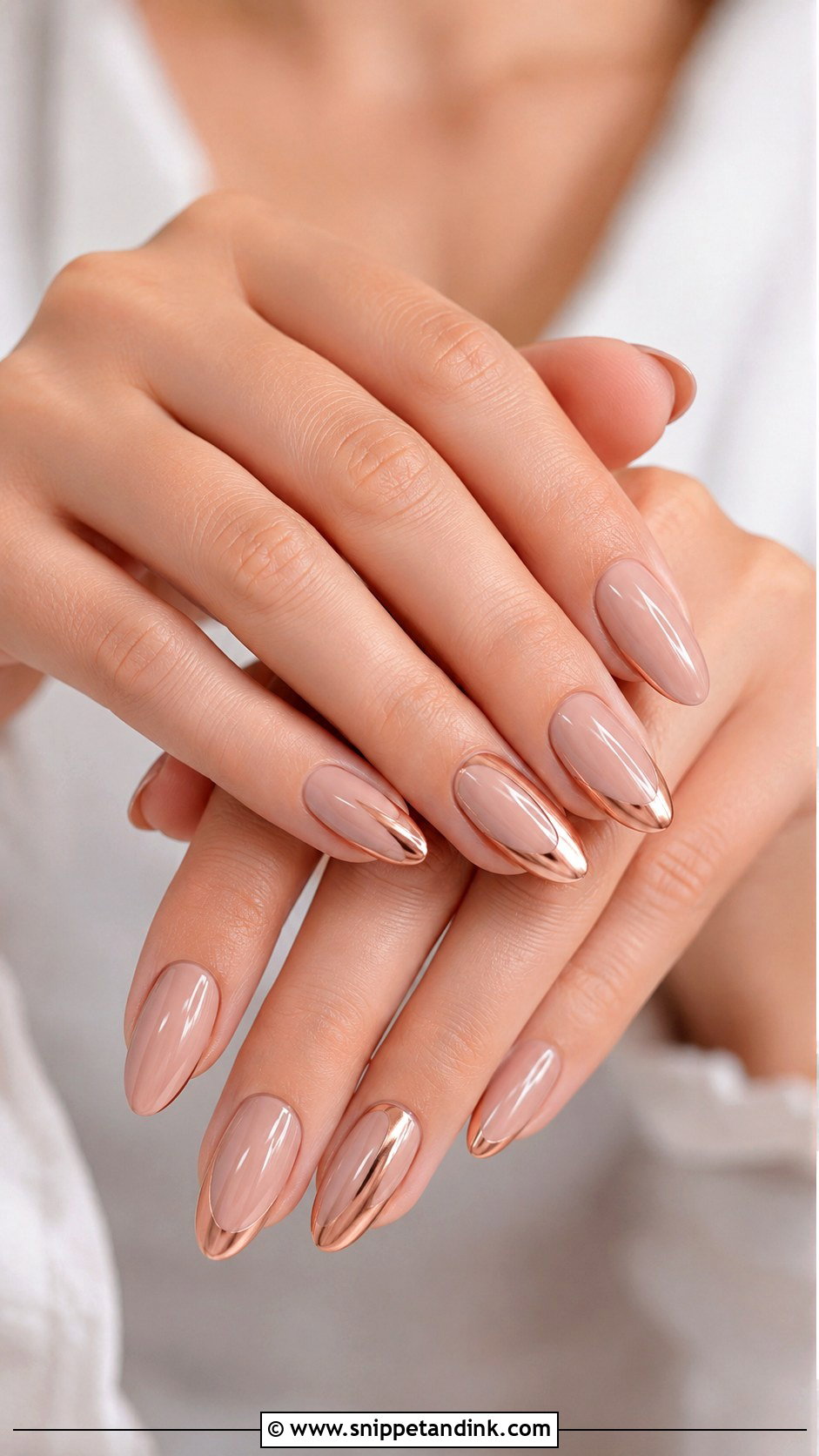 Rose Gold Wedding Guest Nails - Snippet and Ink - 20 Classy Elegant Nails for Wedding Guest