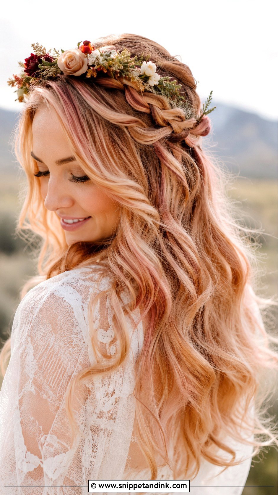 Rose Gold Wedding Hair Color - Snippet and Ink - 20 Wedding Hair Color Ideas