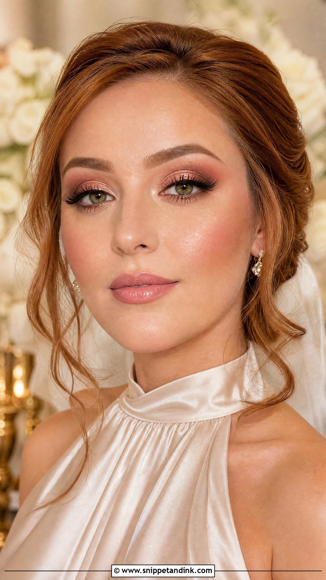 Rose Gold Wedding Makeup - Snippet and Ink - 20 Light Glam Wedding Makeup Ideas