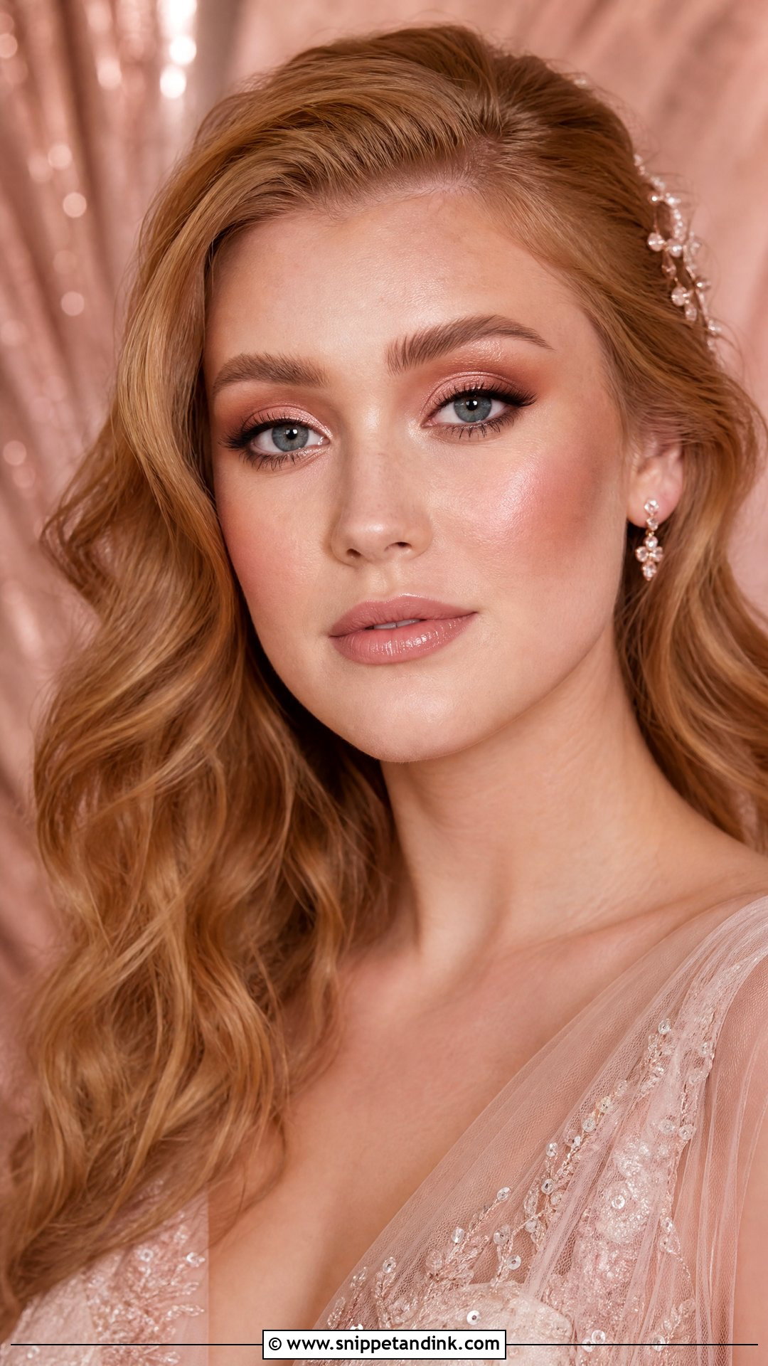 Rose Gold Wedding Makeup - Snippet and Ink - 30 Wedding Make Up Ideas