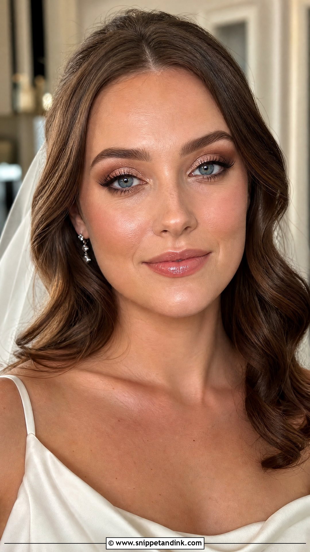 Rose Gold Wedding Makeup For Blue Eyes - Snippet and Ink - 25 Natural Wedding Makeup for Blue Eyes