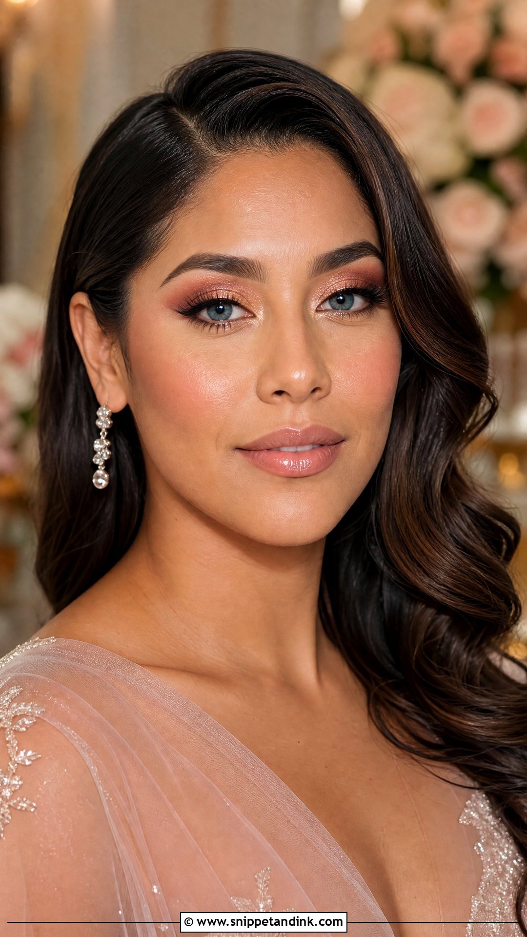 Rose Gold Wedding Makeup For Blue Eyes - Snippet and Ink - 35 Wedding Makeup for Blue Eyes