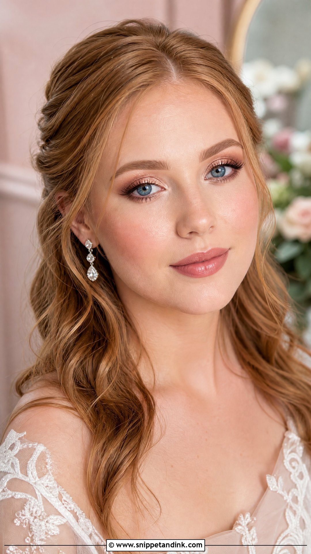 Rose Gold Wedding Makeup For Blue Eyes - Snippet and Ink - 20 Wedding Eye Makeup for Blue Eyes