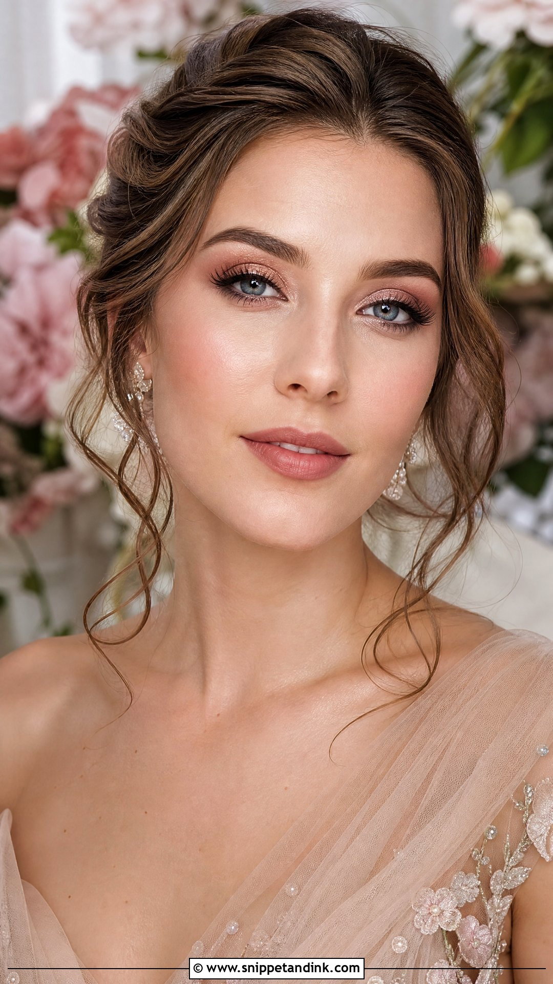 Rose Gold Wedding Makeup For Blue Eyes - Snippet and Ink - 20 Wedding Makeup Ideas for Blue Eyes