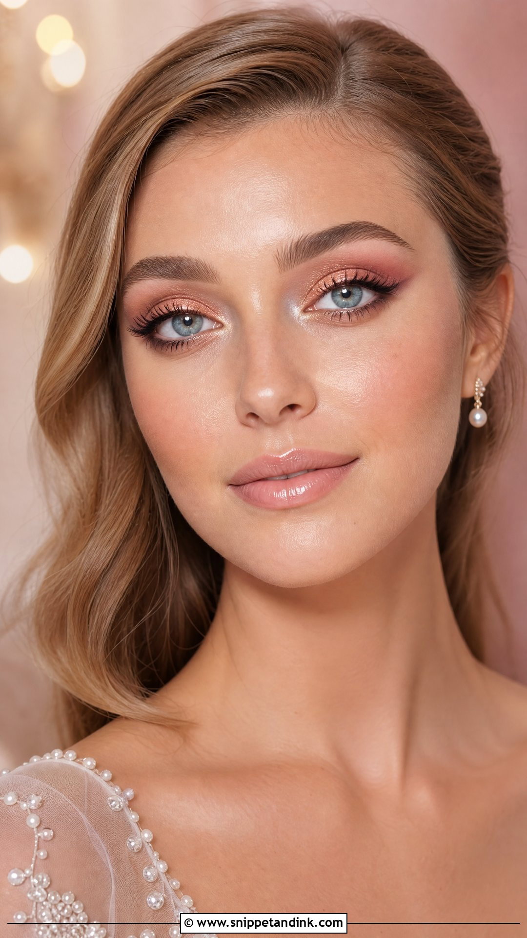 Rose Gold Wedding Makeup For Blue Eyes - Snippet and Ink - 25 Full Glam Wedding Makeup for Blue Eyes