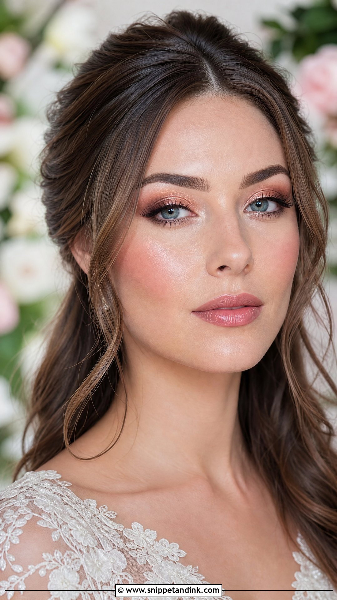 Rose Gold Wedding Makeup For Blue Eyes Brunette - Snippet and Ink - 25 Wedding Makeup for Blue Eyes Brunette