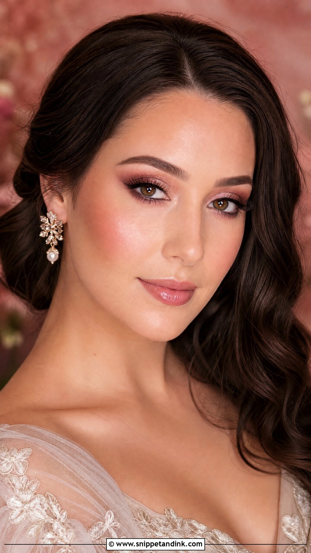 Rose Gold Wedding Makeup For Brown Eyes - Snippet and Ink - 20 Full Glam Wedding Makeup for Brown Eyes