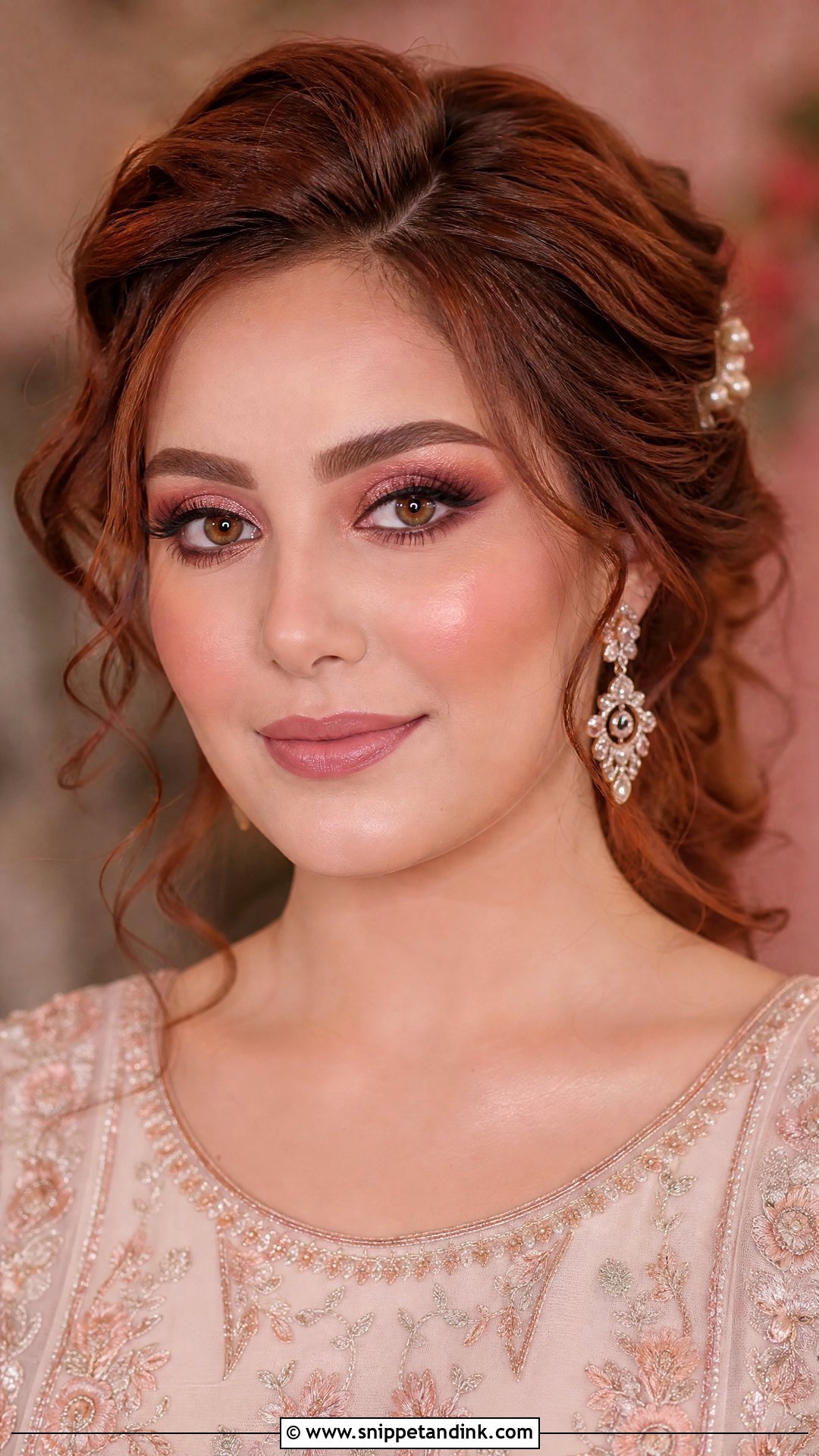 Rose Gold Wedding Makeup For Brown Eyes - Snippet and Ink - 20 Wedding Makeup Ideas for Brown Eyes