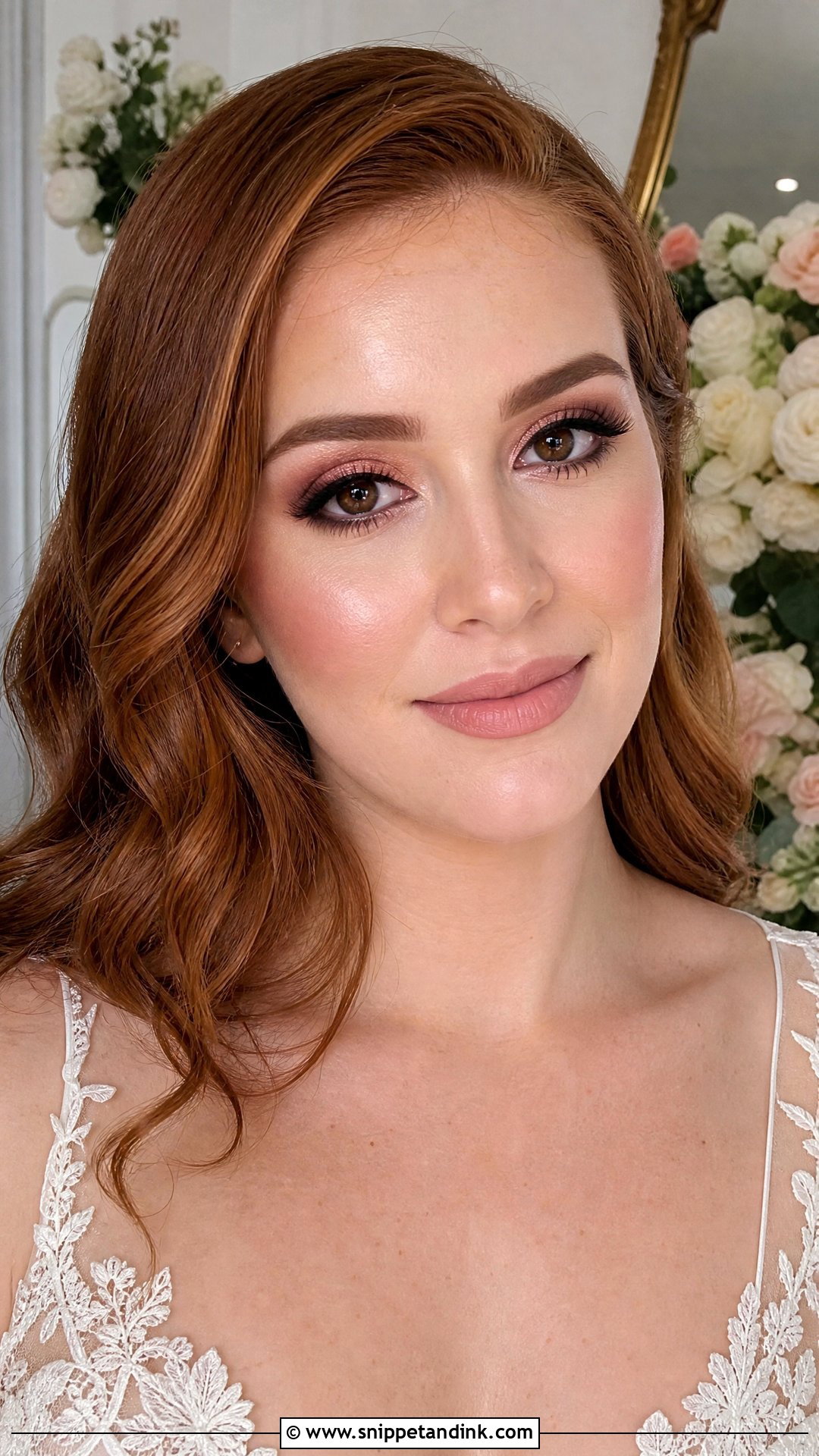 Rose Gold Wedding Makeup For Brown Eyes - Snippet and Ink - 30 Natural Wedding Makeup for Brown Eyes
