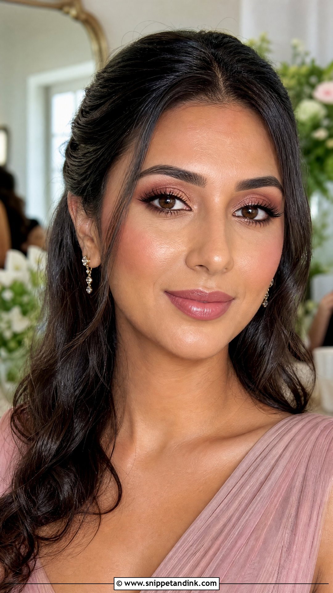 Rose Gold Wedding Makeup For Brown Eyes - Snippet and Ink - 35 Wedding Makeup for Brown Eyes