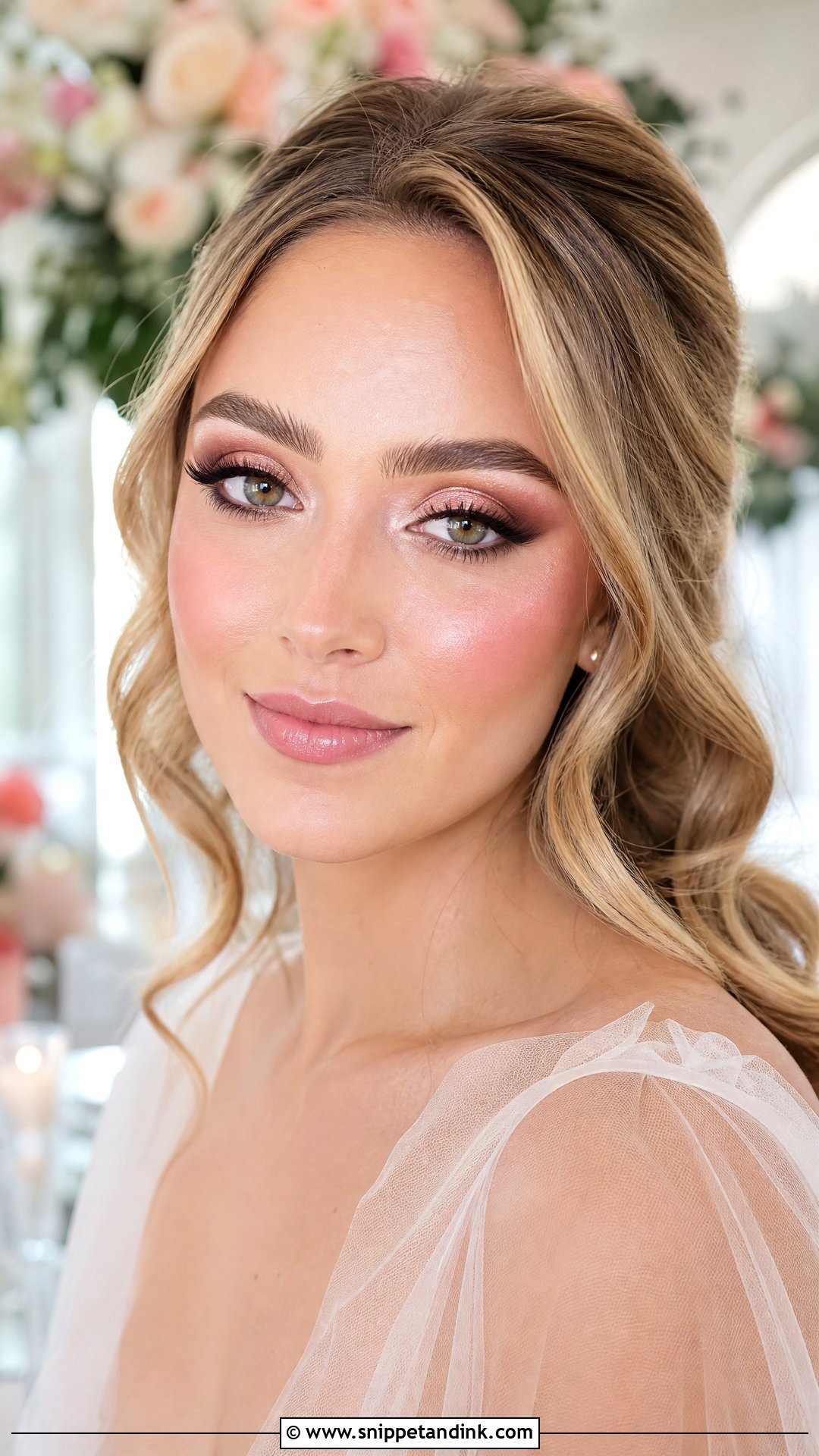 Rose Gold Wedding Makeup For Brown Eyes - Snippet and Ink - 20 Glowy Wedding Makeup for Brown Eyes