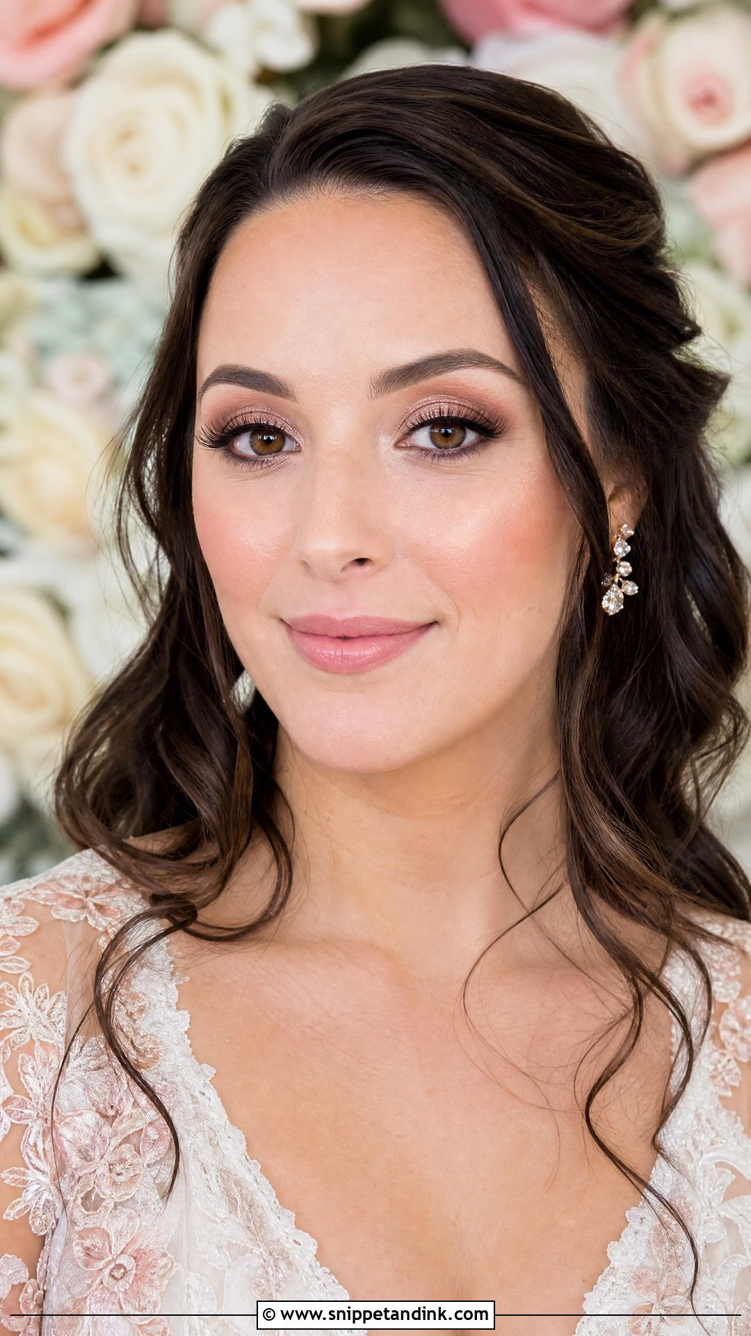 Rose Gold Wedding Makeup For Brown Eyes - Snippet and Ink - 20 Natural Wedding Makeup for Brown Eyes Brunettes