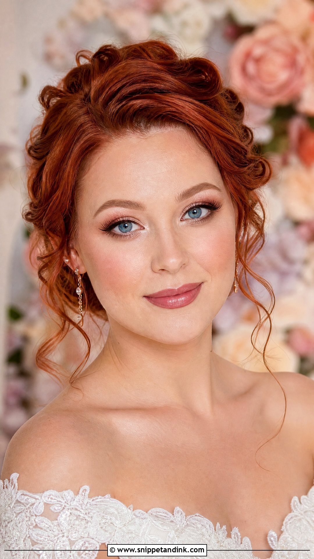 Rose Gold Wedding Makeup for Blue Eyes and Red Hair - Snippet and Ink - 20 Wedding Makeup for Blue Eyes and Red Hair