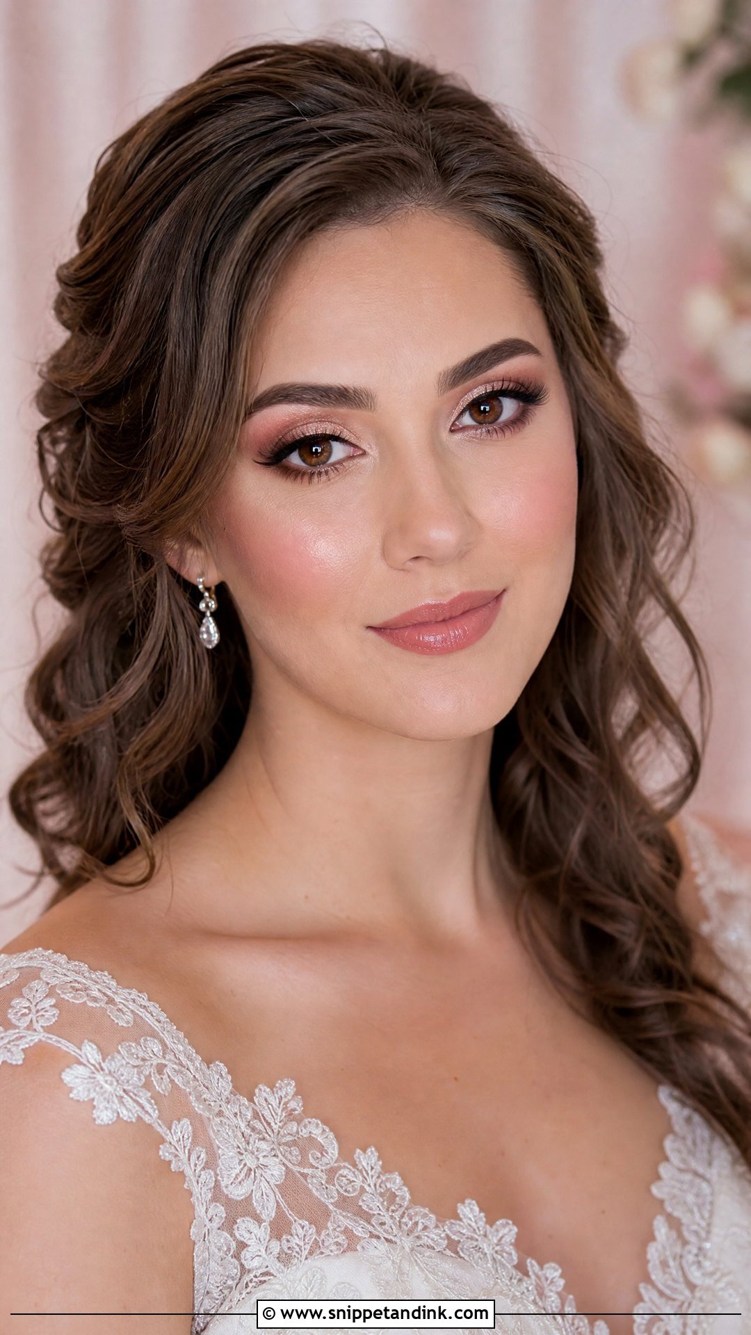 Rose Gold Wedding Makeup for Brown Eyes - Snippet and Ink - 20 Wedding Makeup Looks for Brown Eyes