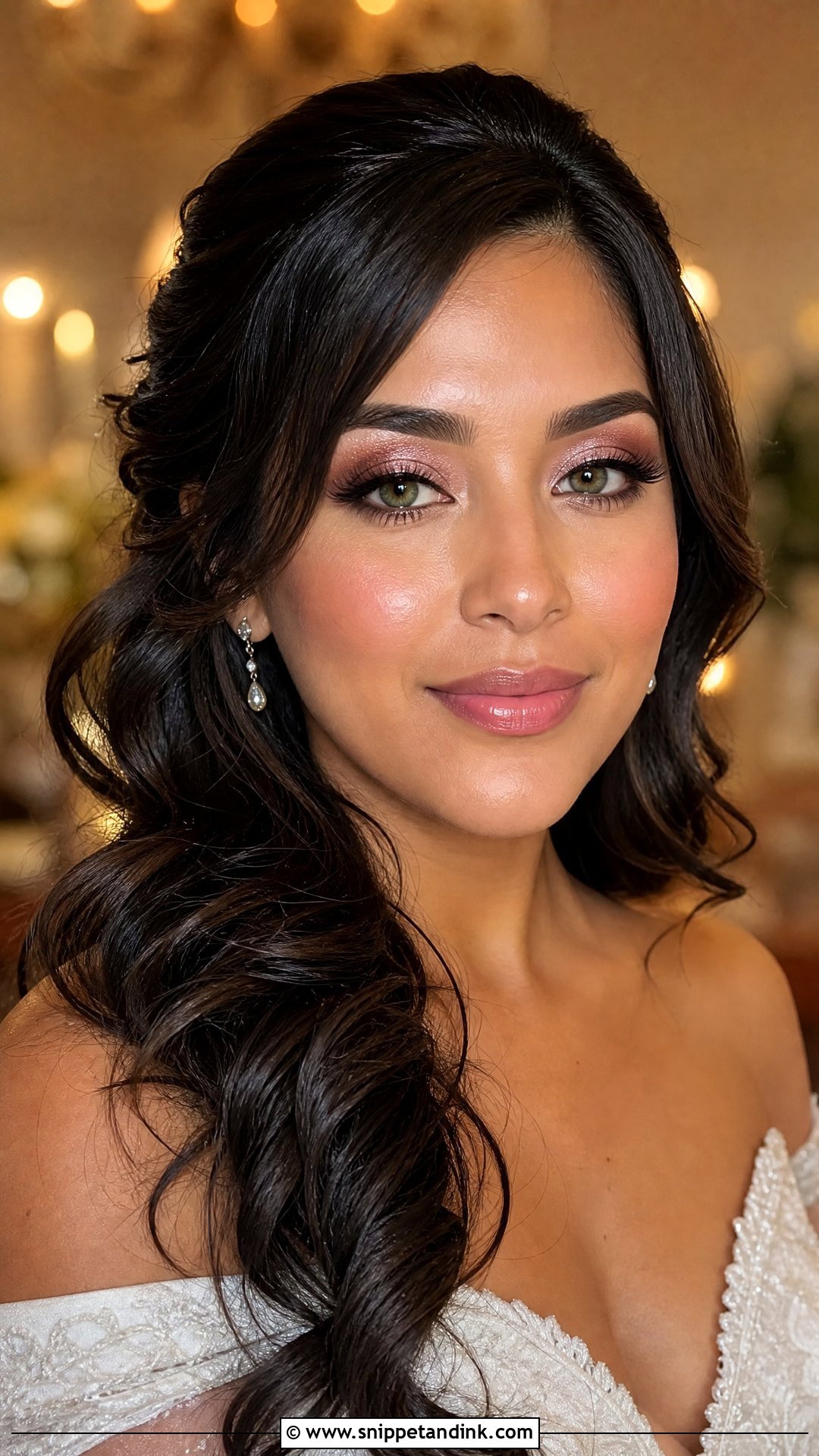 Rose Gold Wedding Makeup for Green Eyes - Snippet and Ink - 20 Soft Wedding Makeup for Green Eyes
