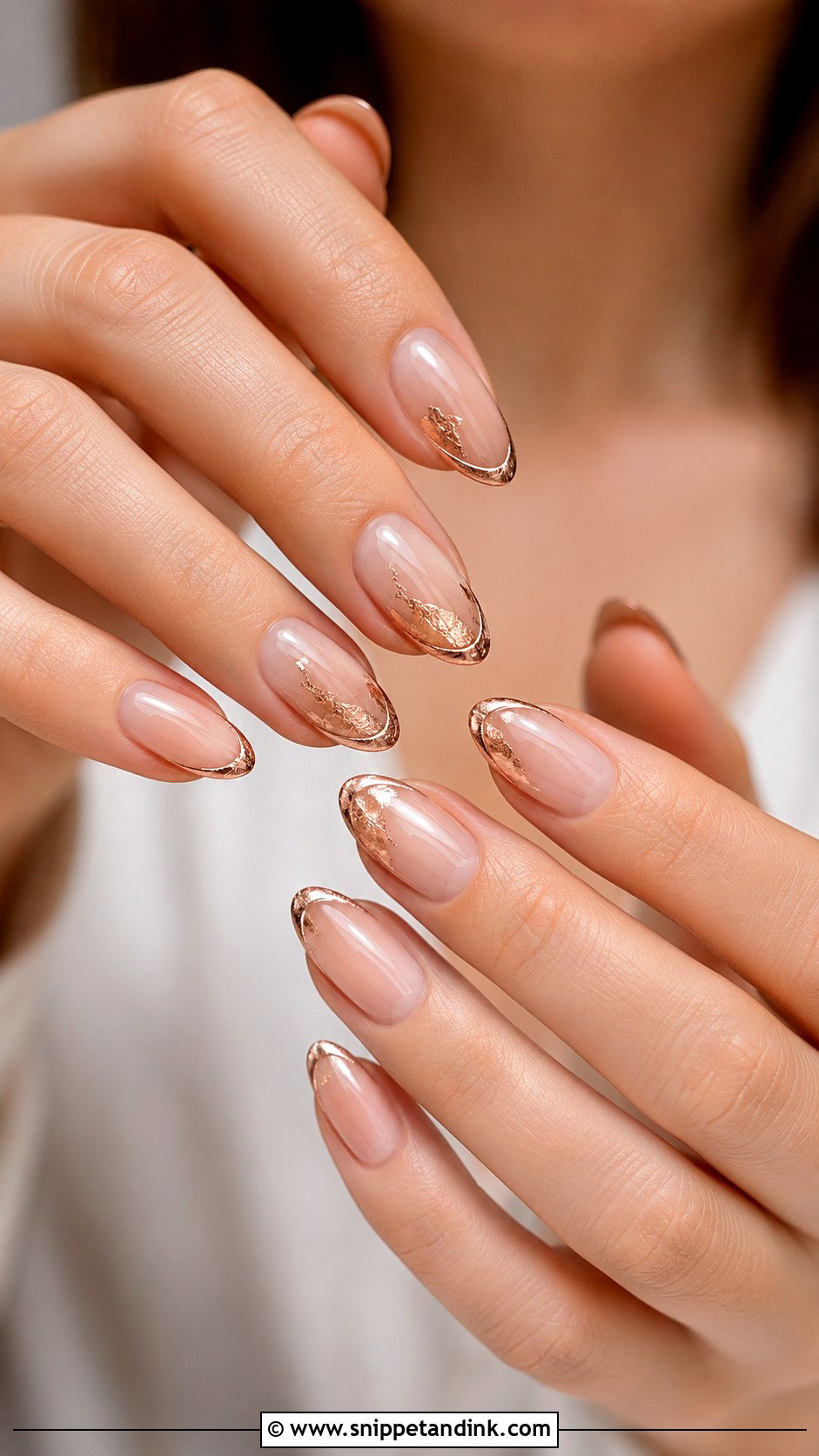 Rose Gold Wedding Nails - Snippet and Ink - 20 Classy Nails for Wedding