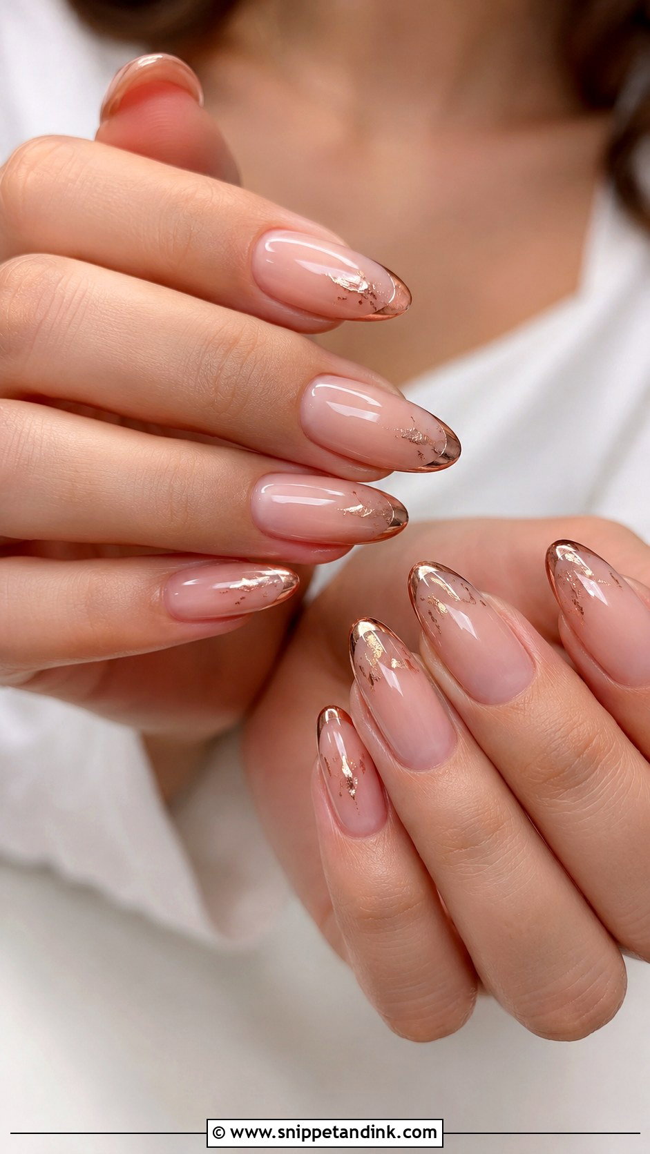 Rose Gold Wedding Nails - Snippet and Ink - 20 Nails Ideas for Wedding