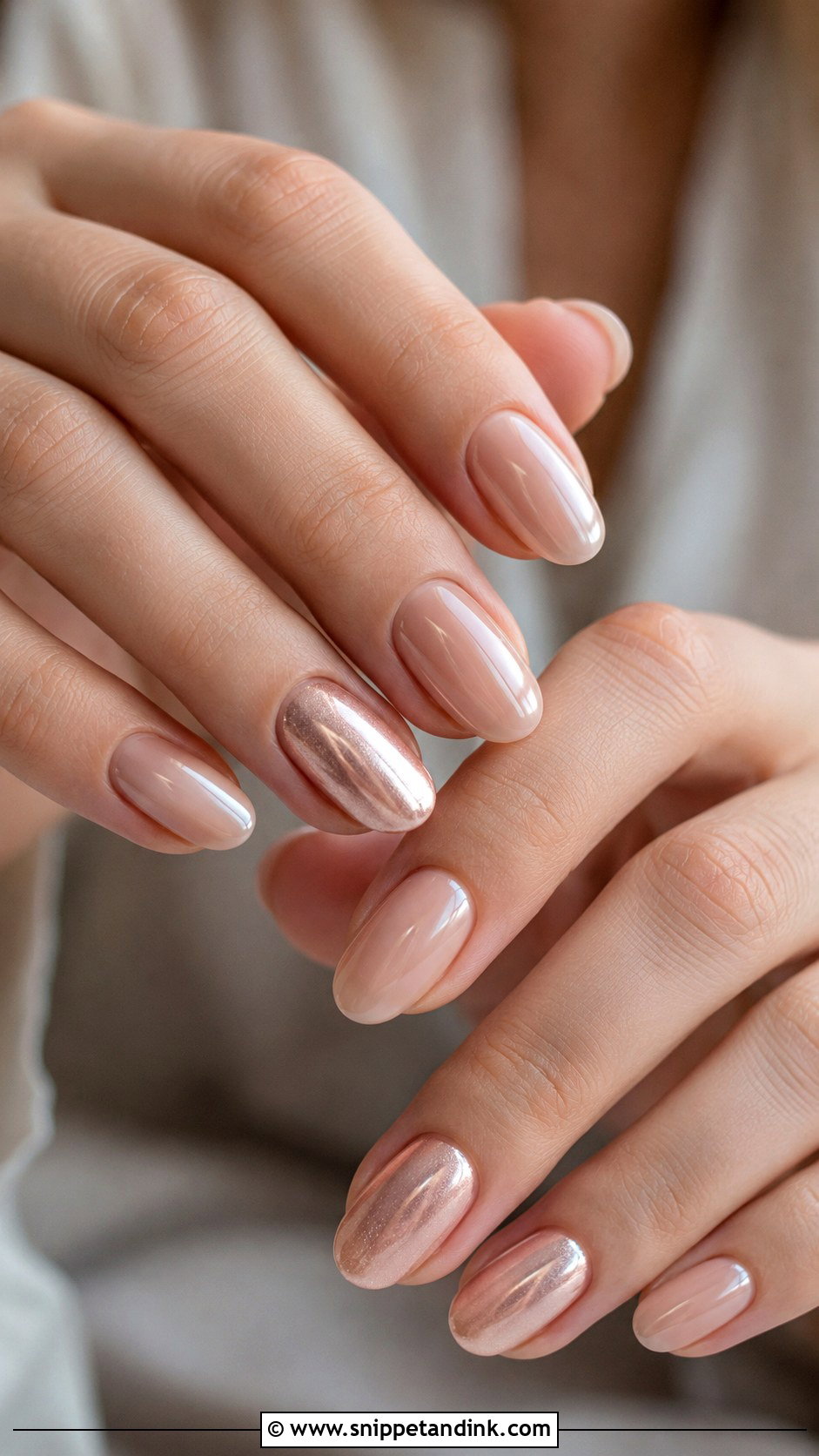 Rose Gold Wedding Nails - Snippet and Ink - 20 Wedding Inspired Nails