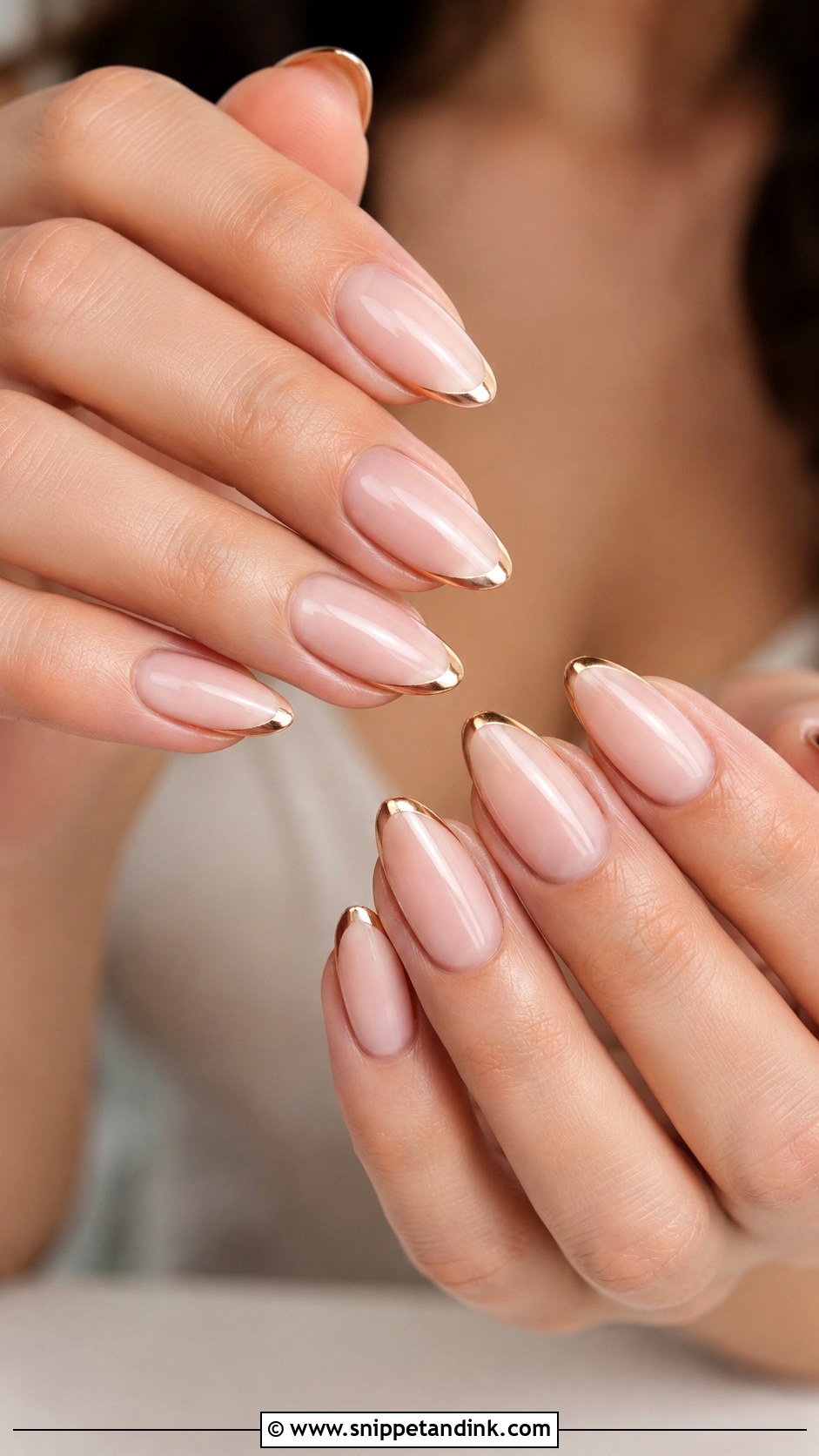 Rose Gold Wedding Nails - Snippet and Ink - 20 Wedding Nail Ideas 2025