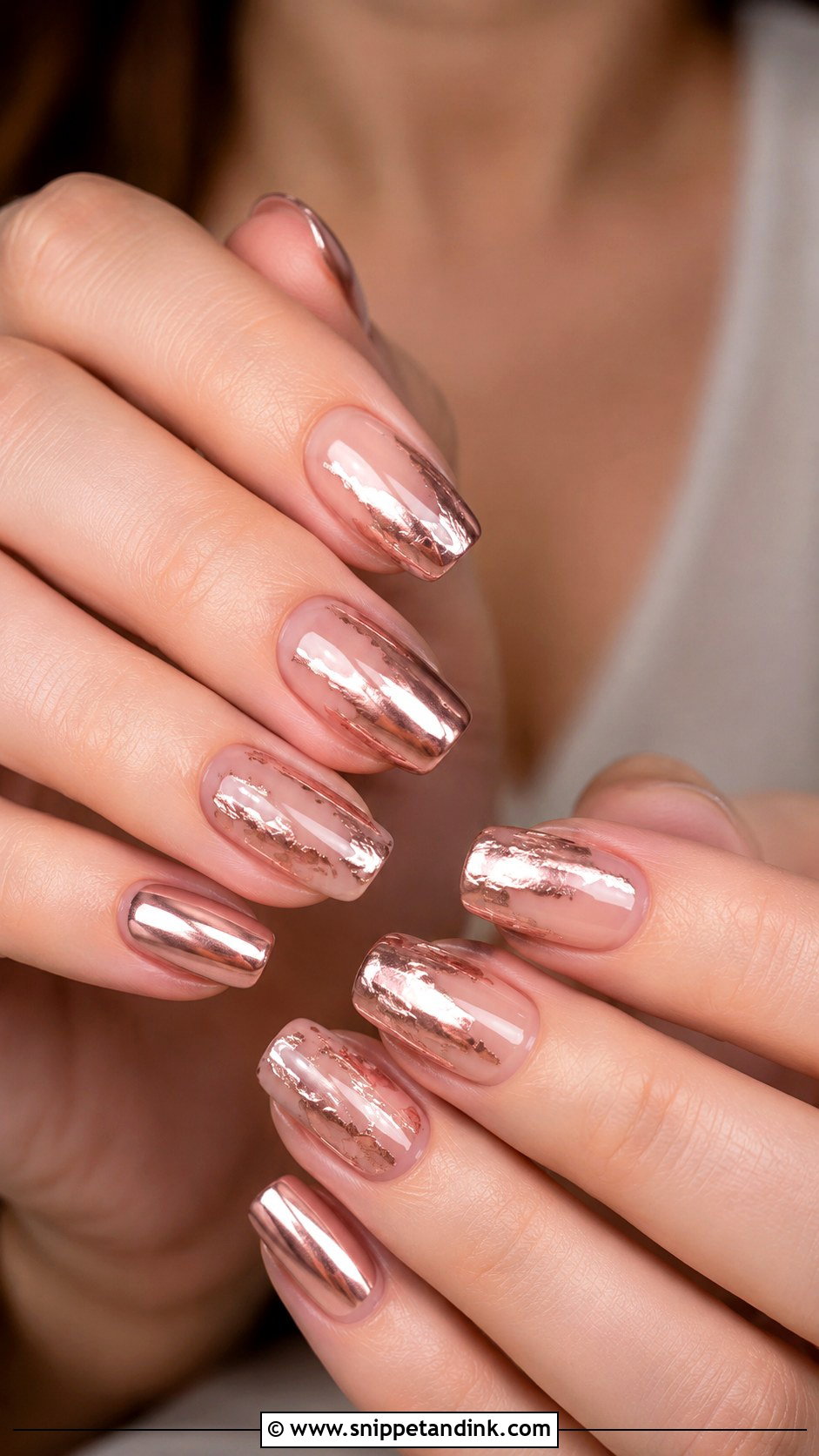 Rose Gold Wedding Nails - Snippet and Ink - 20 Wedding Nails for Indian Bride