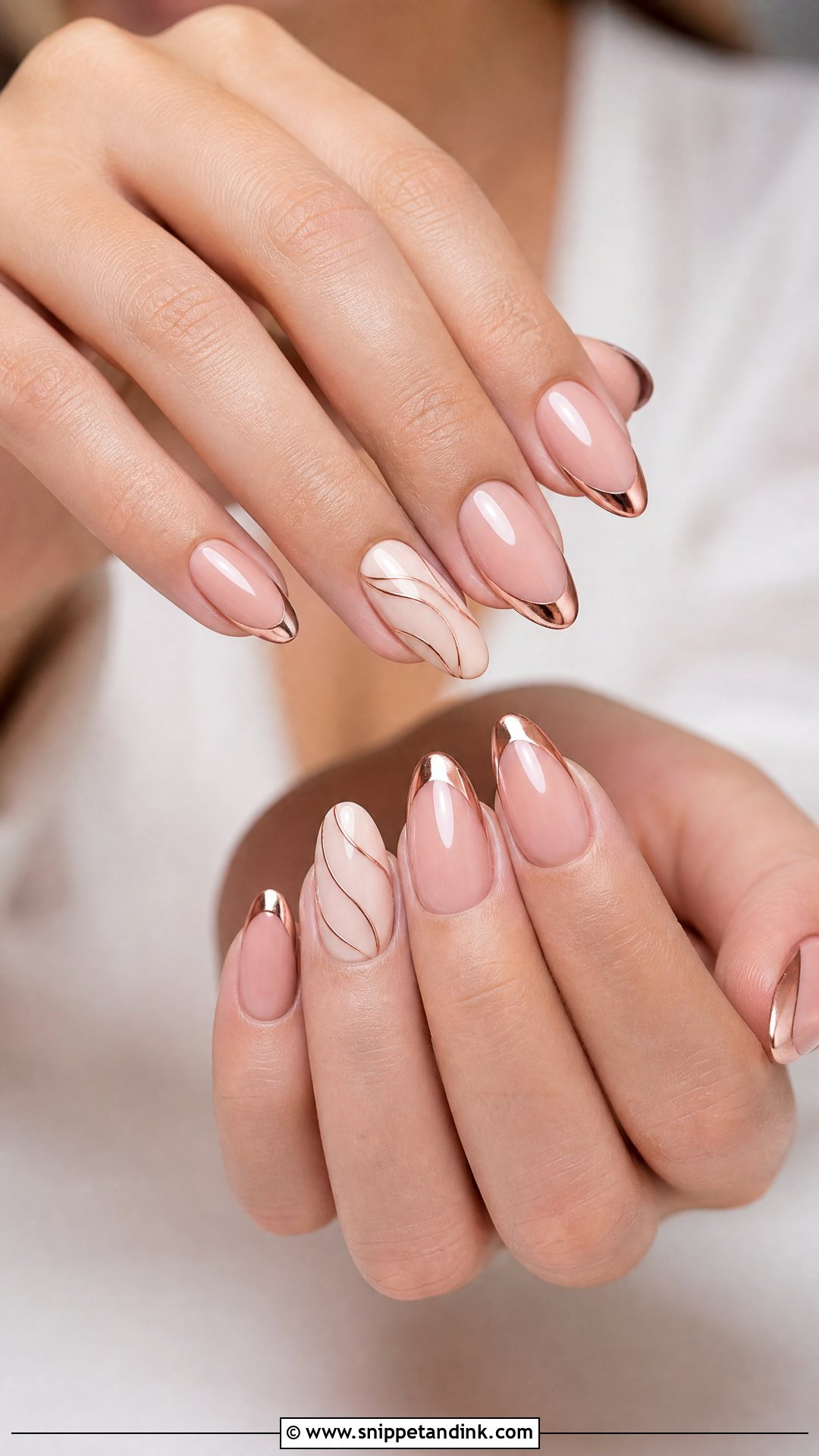 Rose Gold Wedding Nails - Snippet and Ink - 25 Fun Wedding Nails