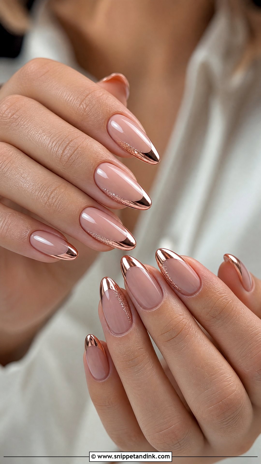 Rose Gold Wedding Nails - Snippet and Ink - 25 Nail Art Designs for Wedding