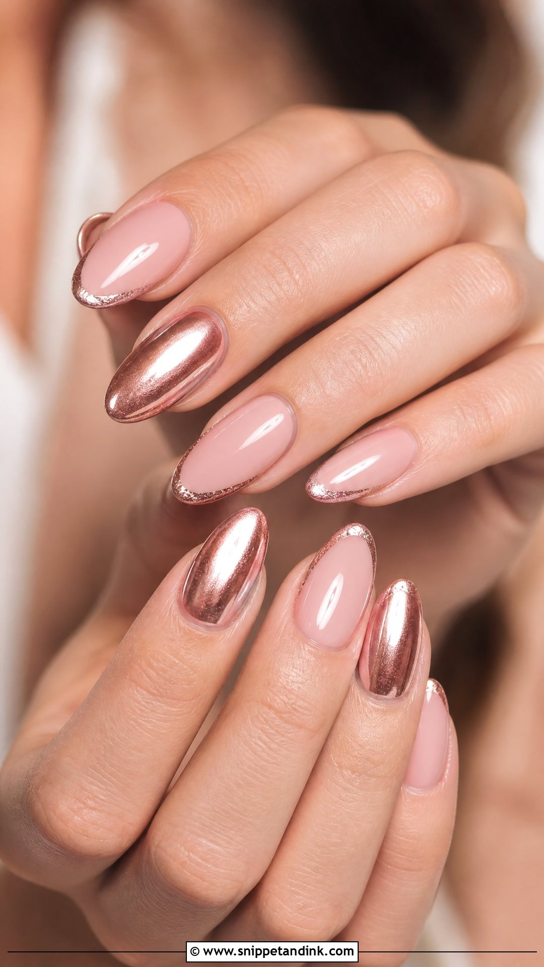Rose Gold Wedding Nails - Snippet and Ink - 25 Unique Wedding Nails