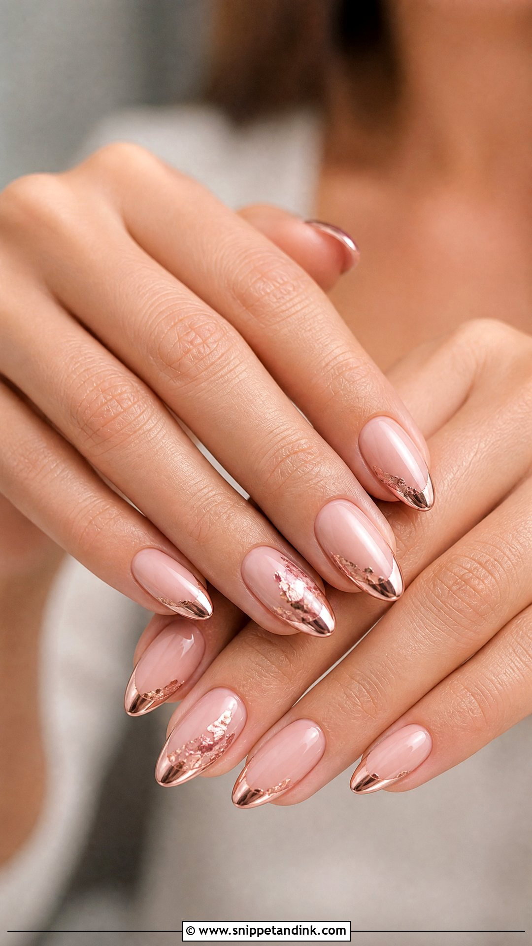 Rose Gold Wedding Nails - Snippet and Ink - 25 Wedding Nail Art Designs