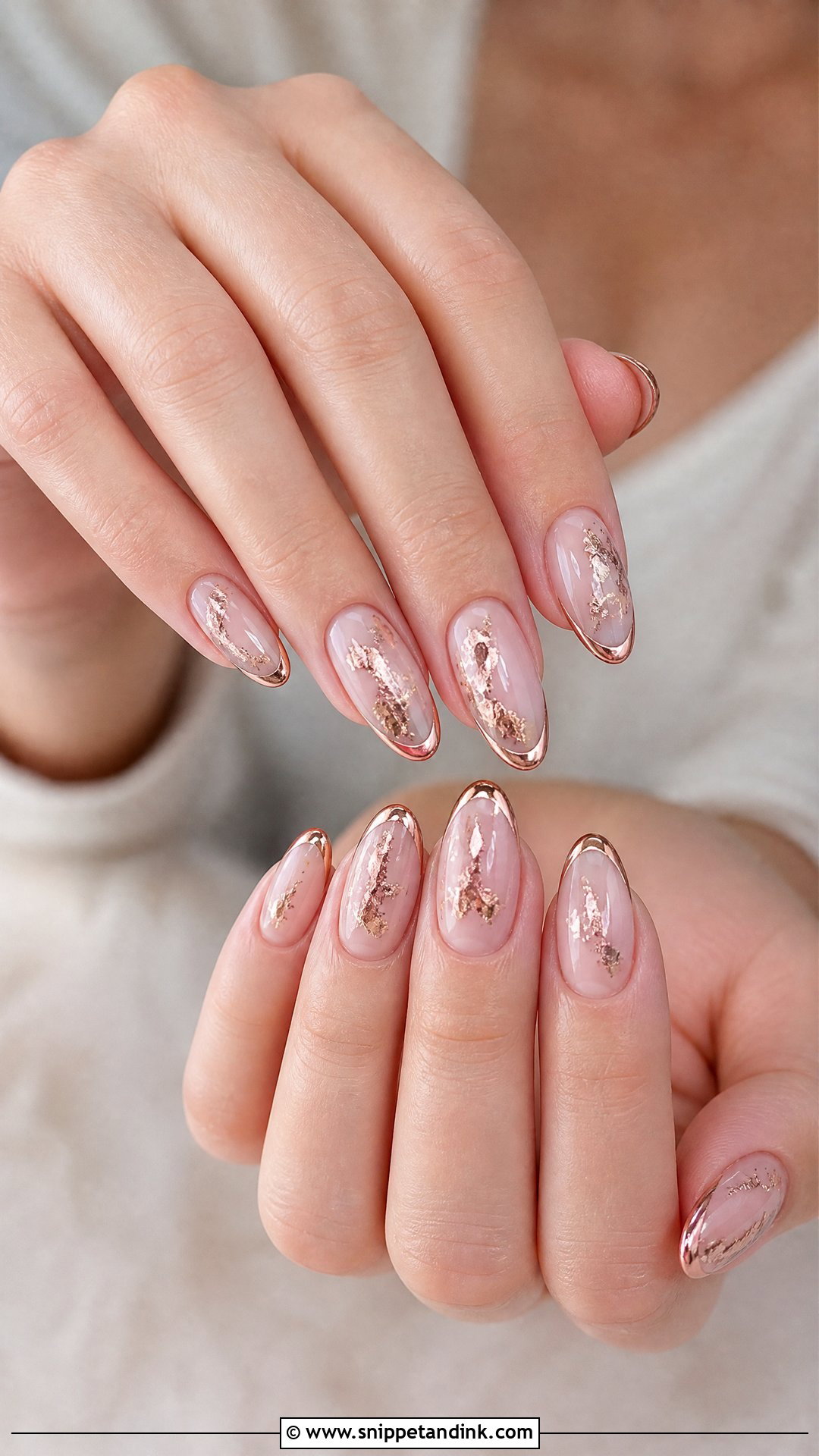 Rose Gold Wedding Nails - Snippet and Ink - 25 Wedding Nail Designs