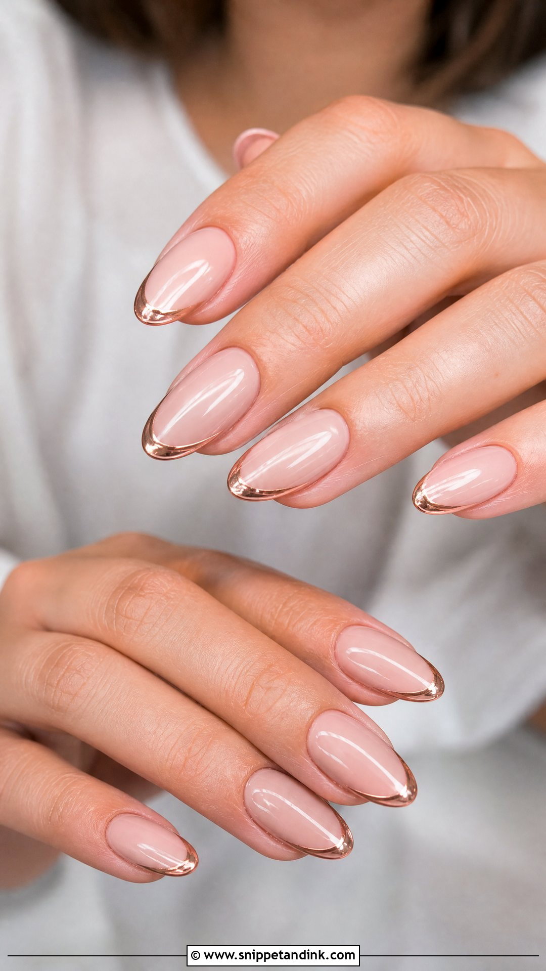Rose Gold Wedding Nails - Snippet and Ink - 35 Wedding Nails Design