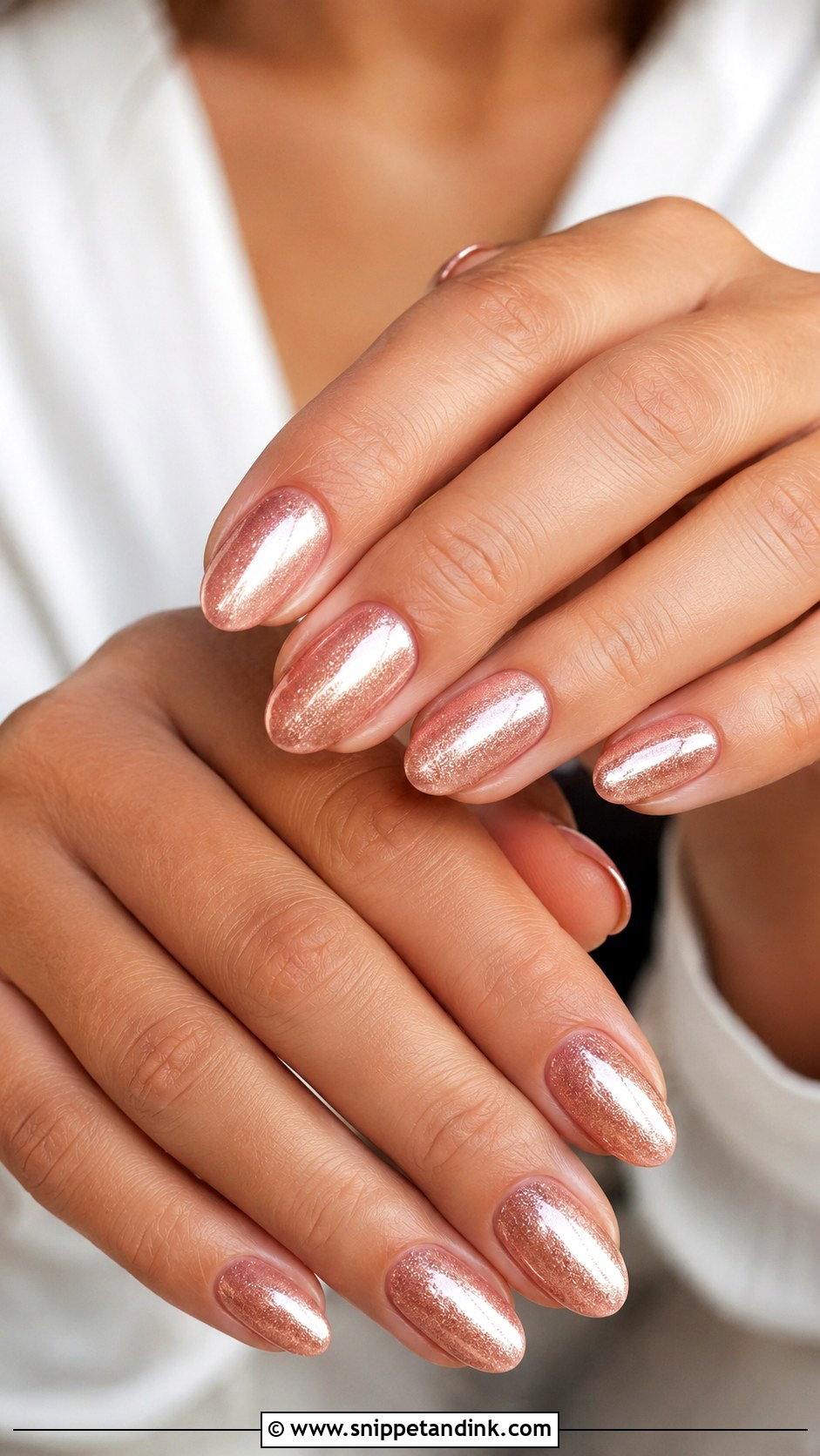 Rose Gold Wedding Nails - Snippet and Ink - 20 Black Tie Wedding Nails