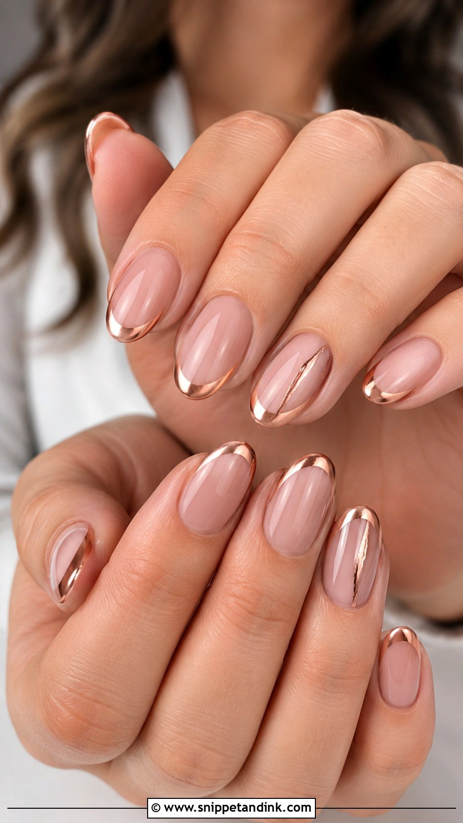 Rose Gold Wedding Nails - Snippet and Ink - 20 Gold Wedding Nails for Bride