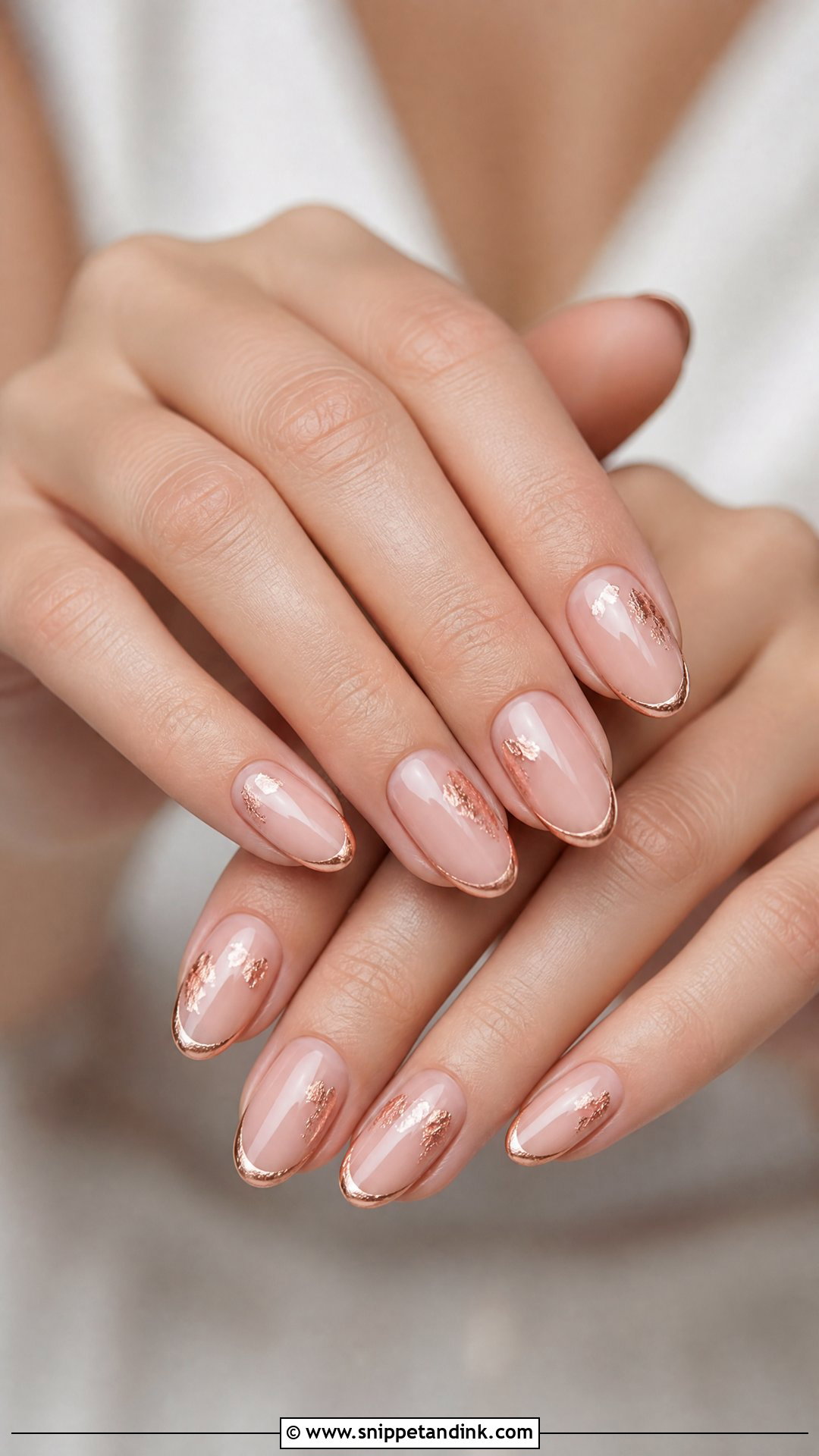 Rose Gold Wedding Nails - Snippet and Ink - 20 Nail Ideas for Wedding Brides