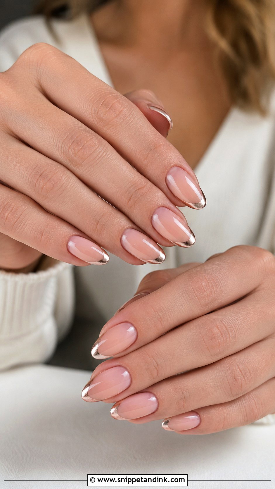 Rose Gold Winter Wedding Guest Nails - Snippet and Ink - 20 Winter Wedding Nails Guest