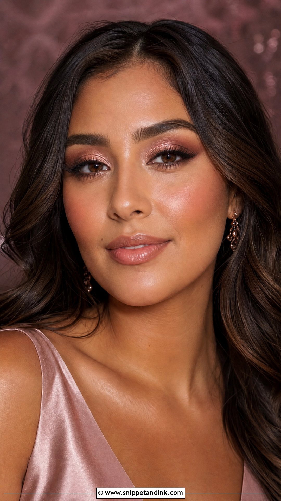 Rose Gold Winter Wedding Makeup - Snippet and Ink - 25 Winter Wedding Makeup Ideas