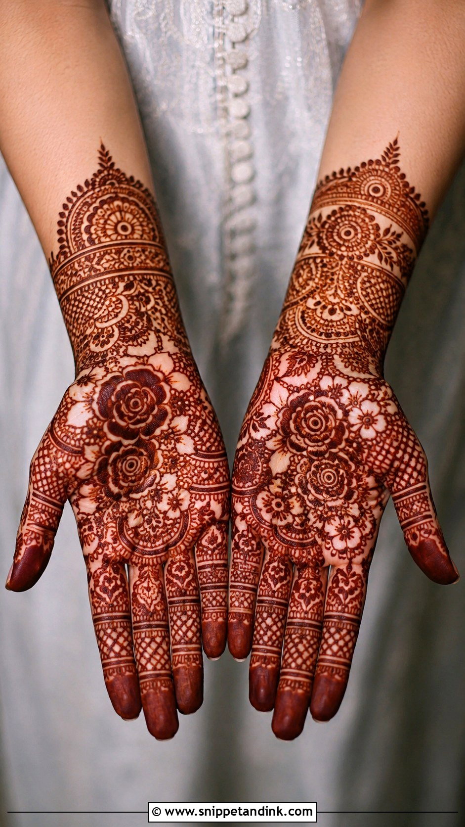 Rose Indian Mehndi Design - Snippet and Ink - 35 Rose Mehndi Designs