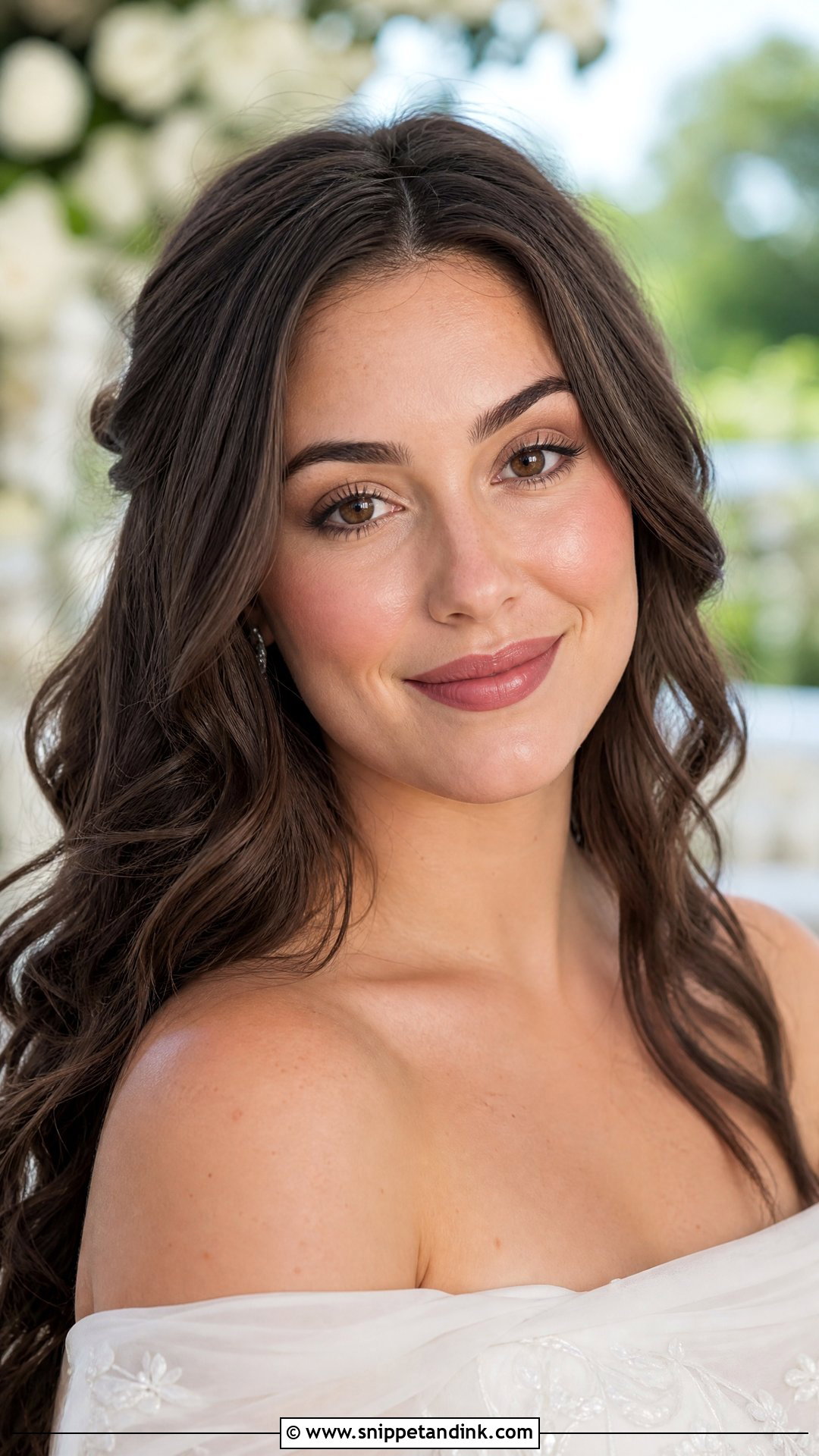 Rose Mauve Bridal Lip Combo With Natural Makeup - Snippet and Ink - 25 Bridal Lip Combo Ideas