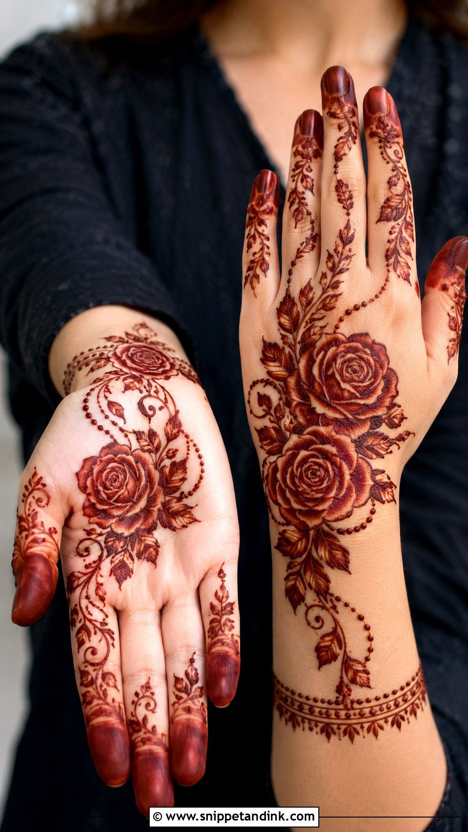 Rose Mehndi Design - Snippet and Ink - 35 New Latest Mehndi Design Ideas