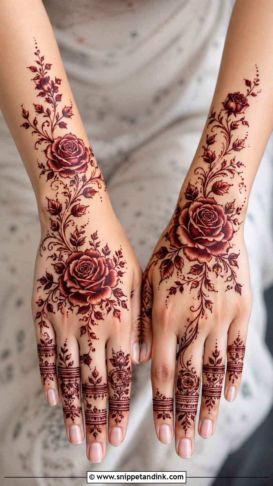 Rose Mehndi Design - Snippet and Ink - 35 Mehndi Design Pictures Ideas
