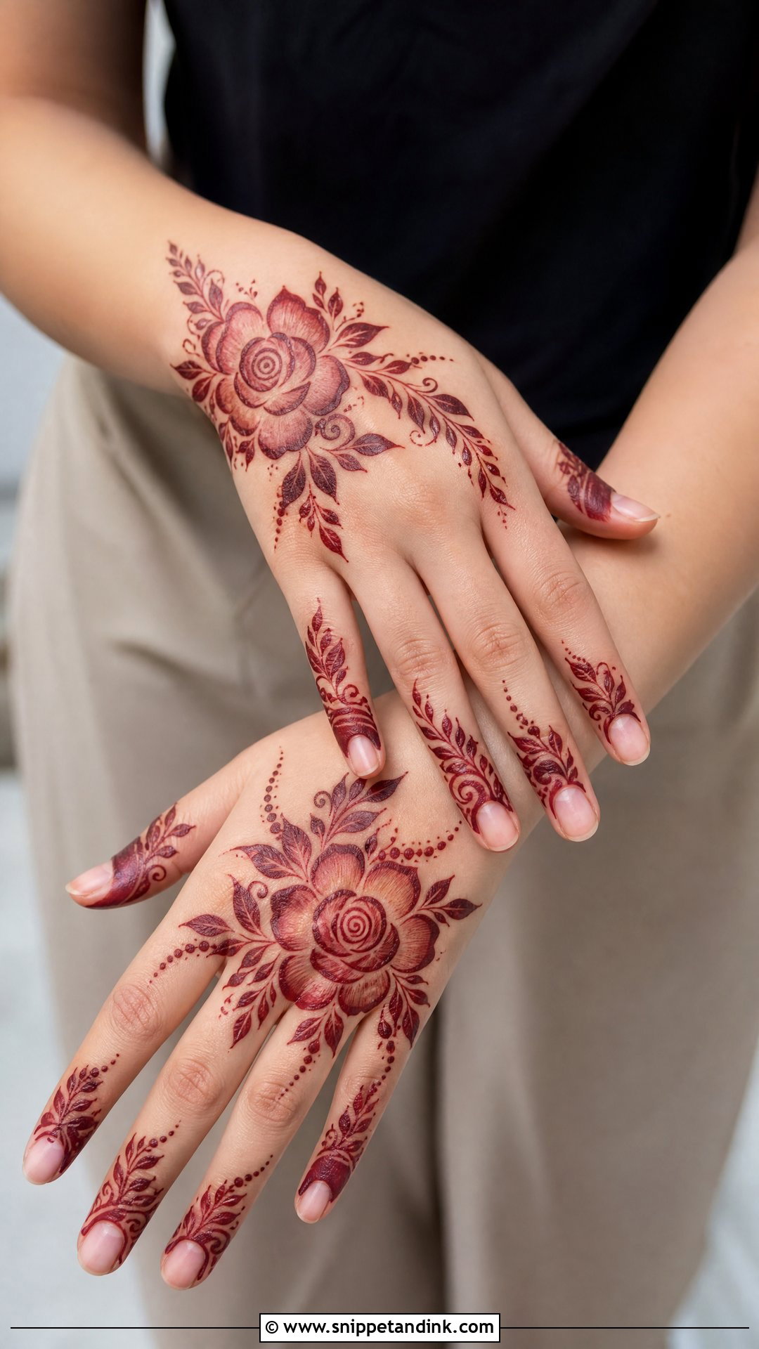 Rose Mehndi Design - Snippet and Ink - 35 Mehndi Design Photos Ideas
