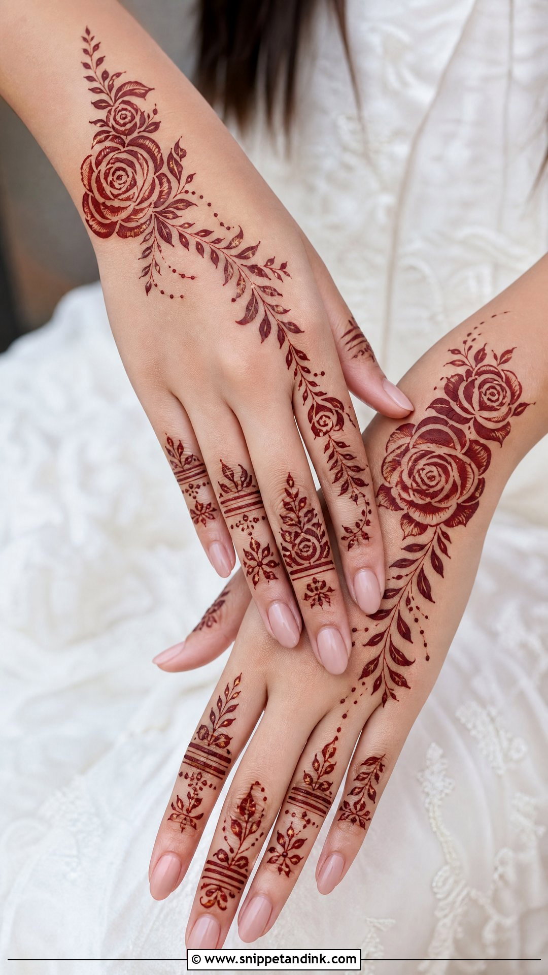 Rose Mehndi Design For Back Hand - Snippet and Ink - 25 Mehndi New Design Ideas