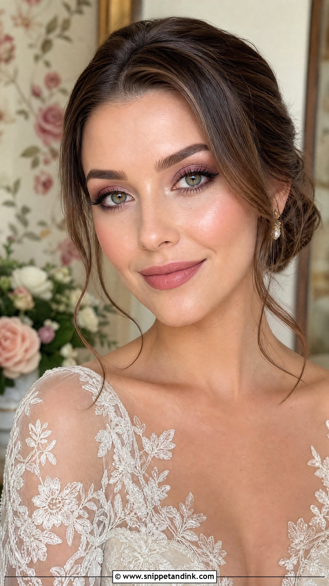 Rose Neutral Bridal Makeup - Snippet and Ink - 25 Neutral Bridal Makeup Ideas