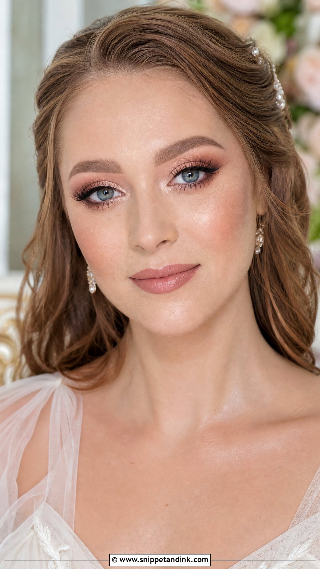 Rose Neutral Wedding Makeup For Blue Eyes - Snippet and Ink - 20 Neutral Wedding Makeup for Blue Eyes