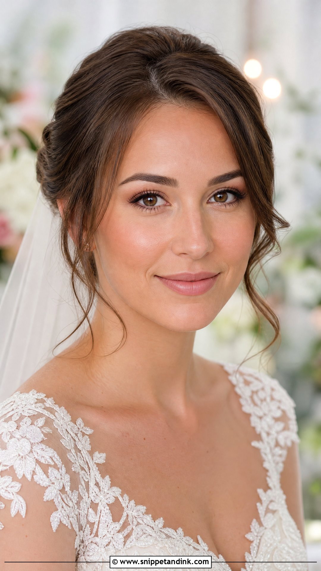 Rose Nude No Makeup Wedding Look - Snippet and Ink - 20 No Makeup Look for Wedding Ideas