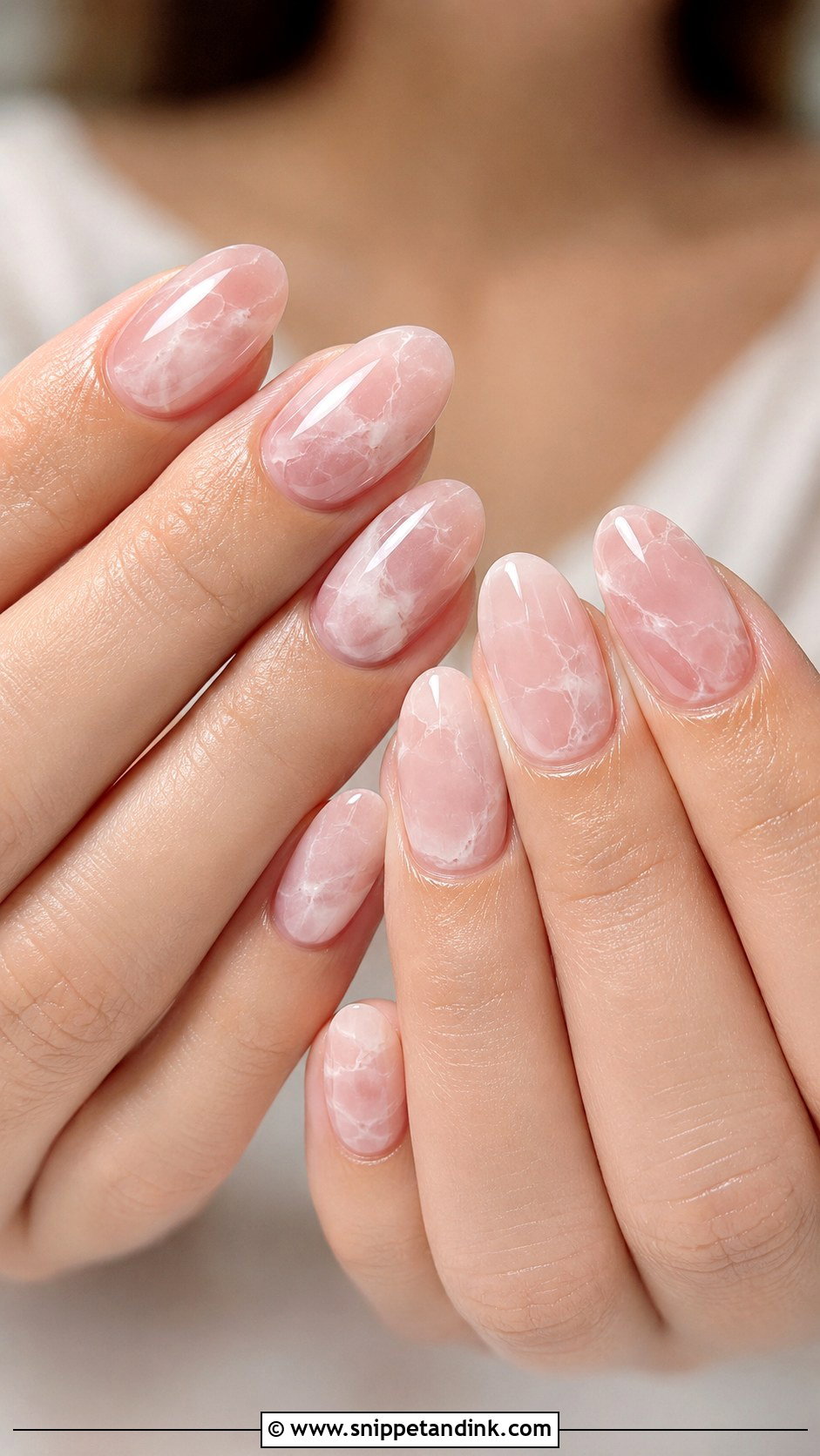 Rose Quartz Wedding Nails - Snippet and Ink - 20 Wedding Nails 2025 Bride